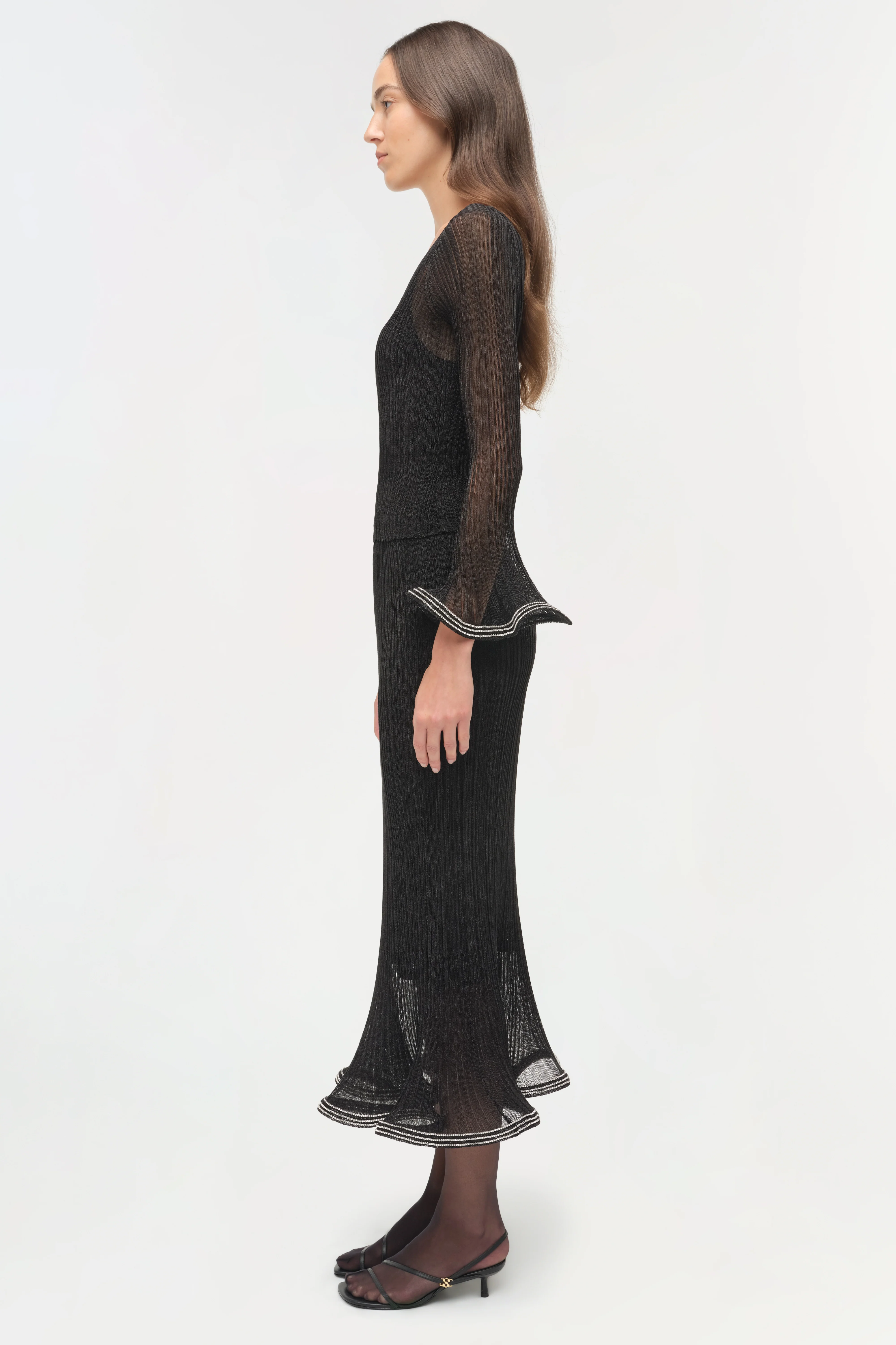 Maebry Metallic Plisse Top - Image 5