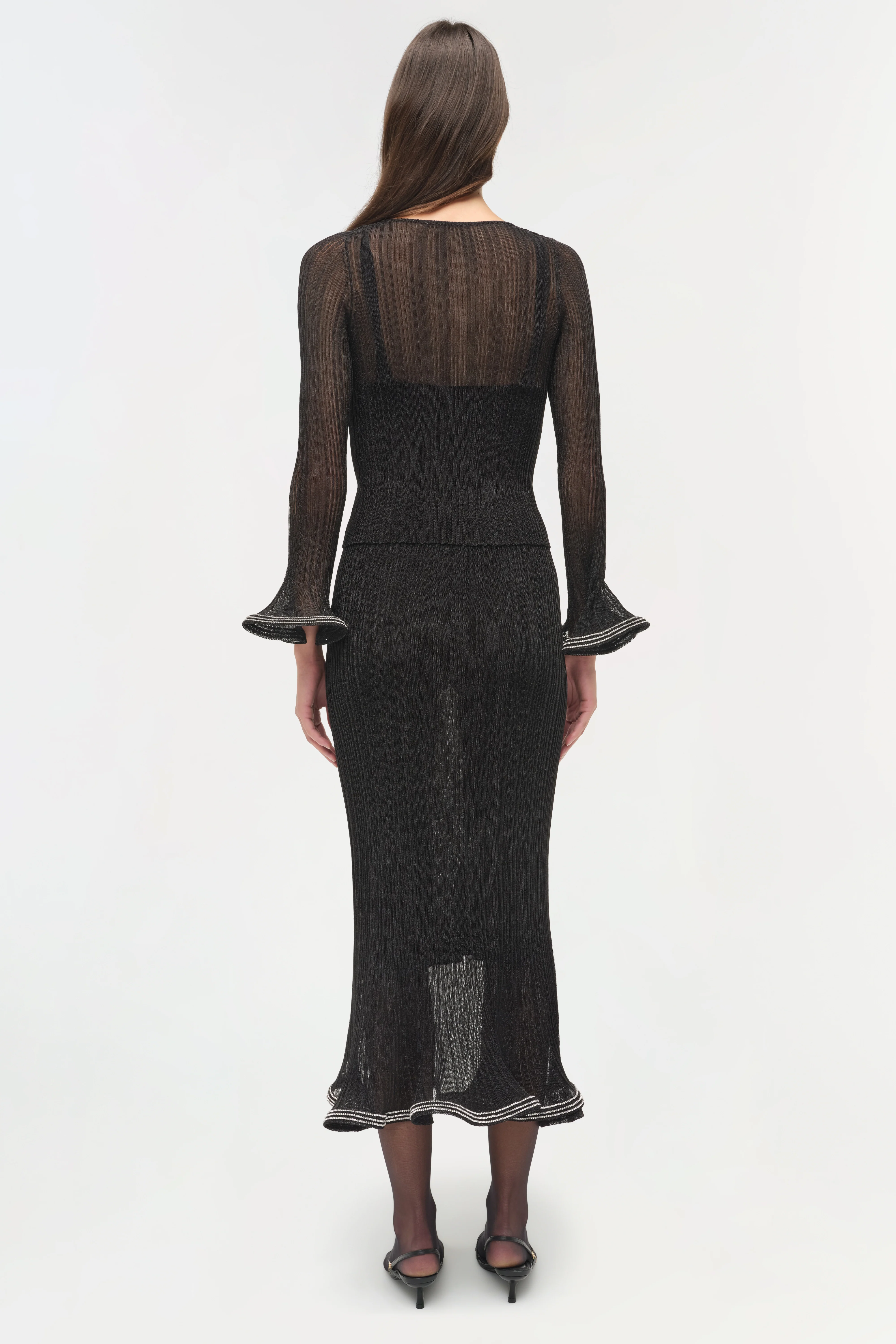 Maebry Metallic Plisse Top - Image 6