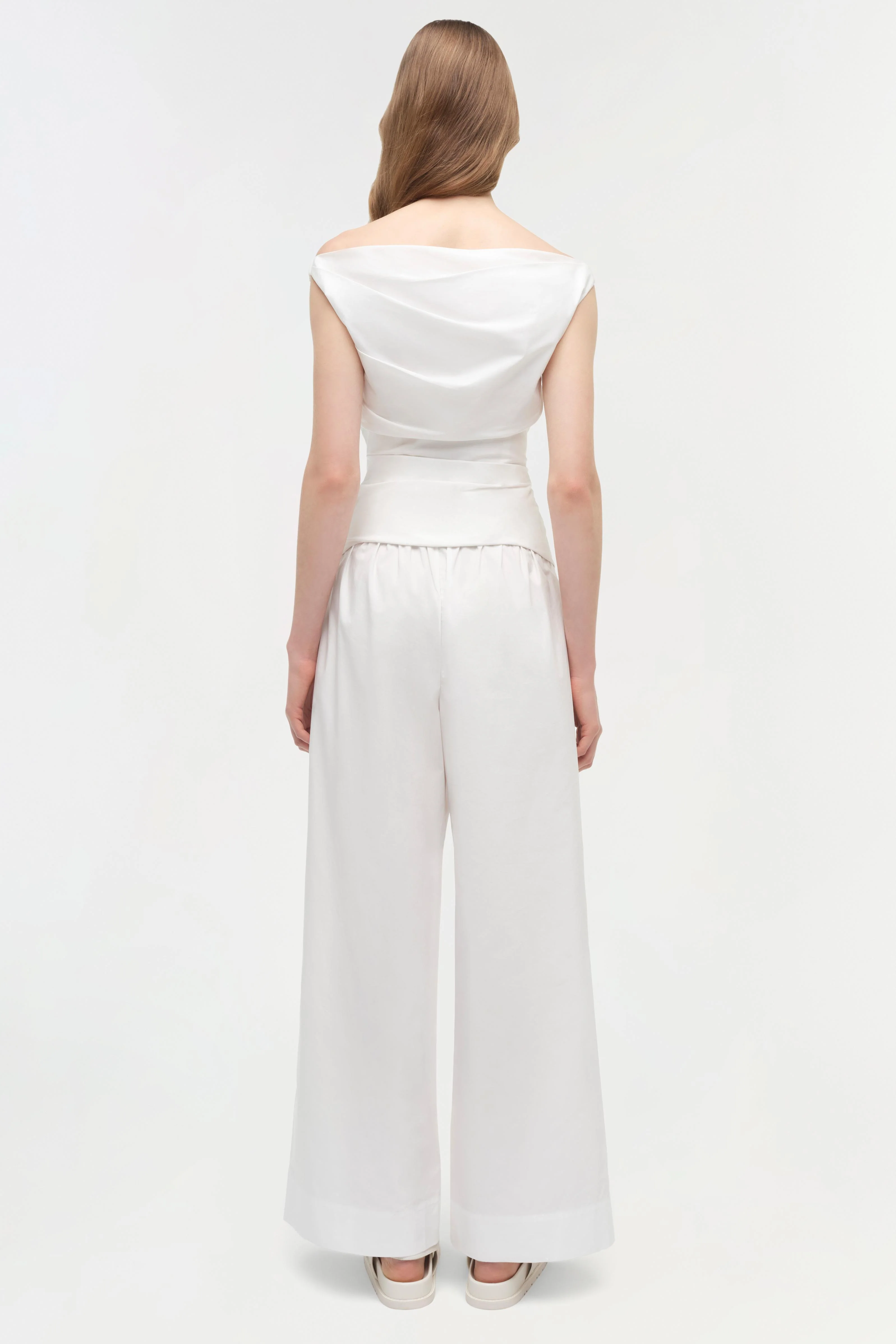 Maisel Draped Cotton Top - Image 5
