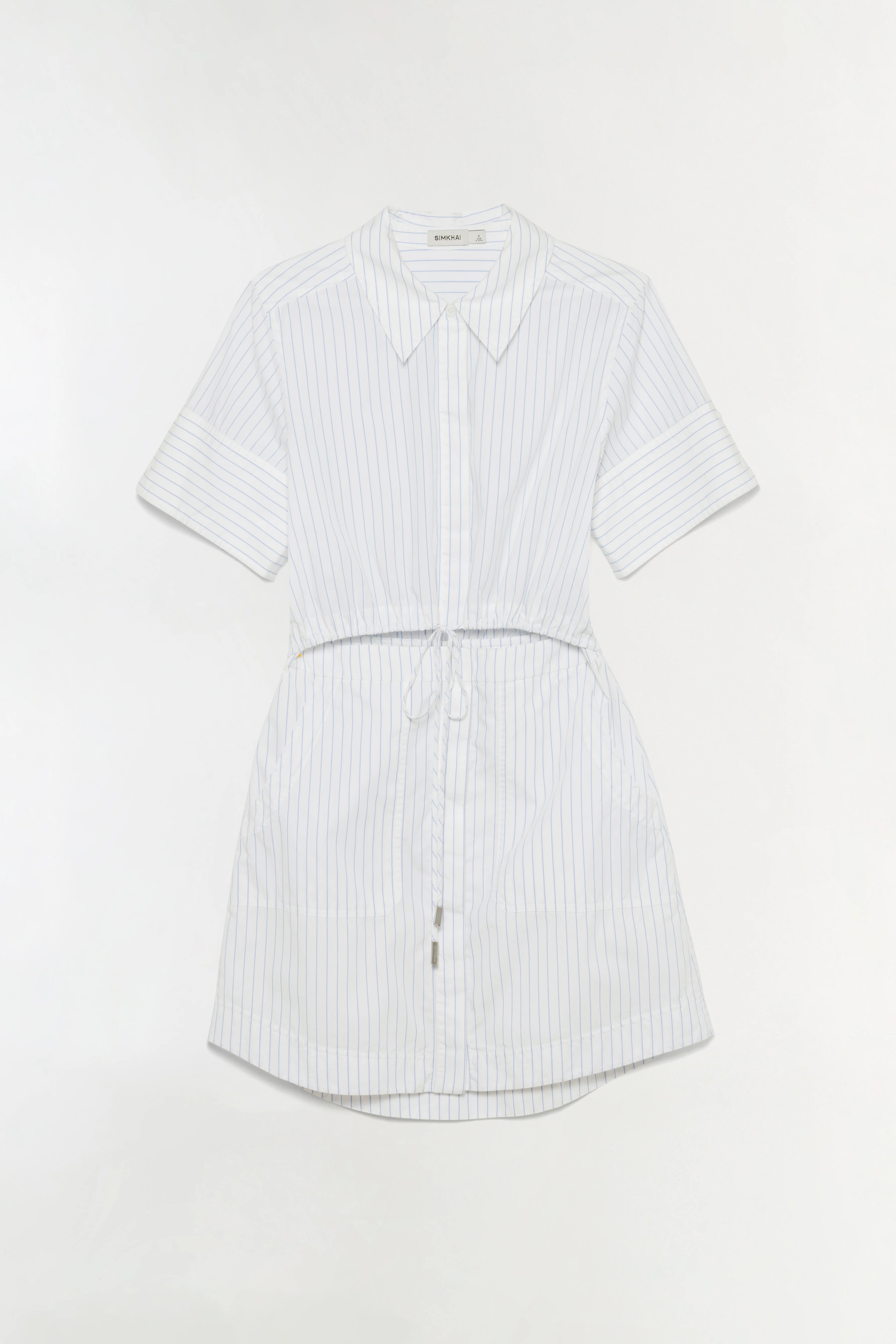 Marcy Cotton Mini Shirt Dress