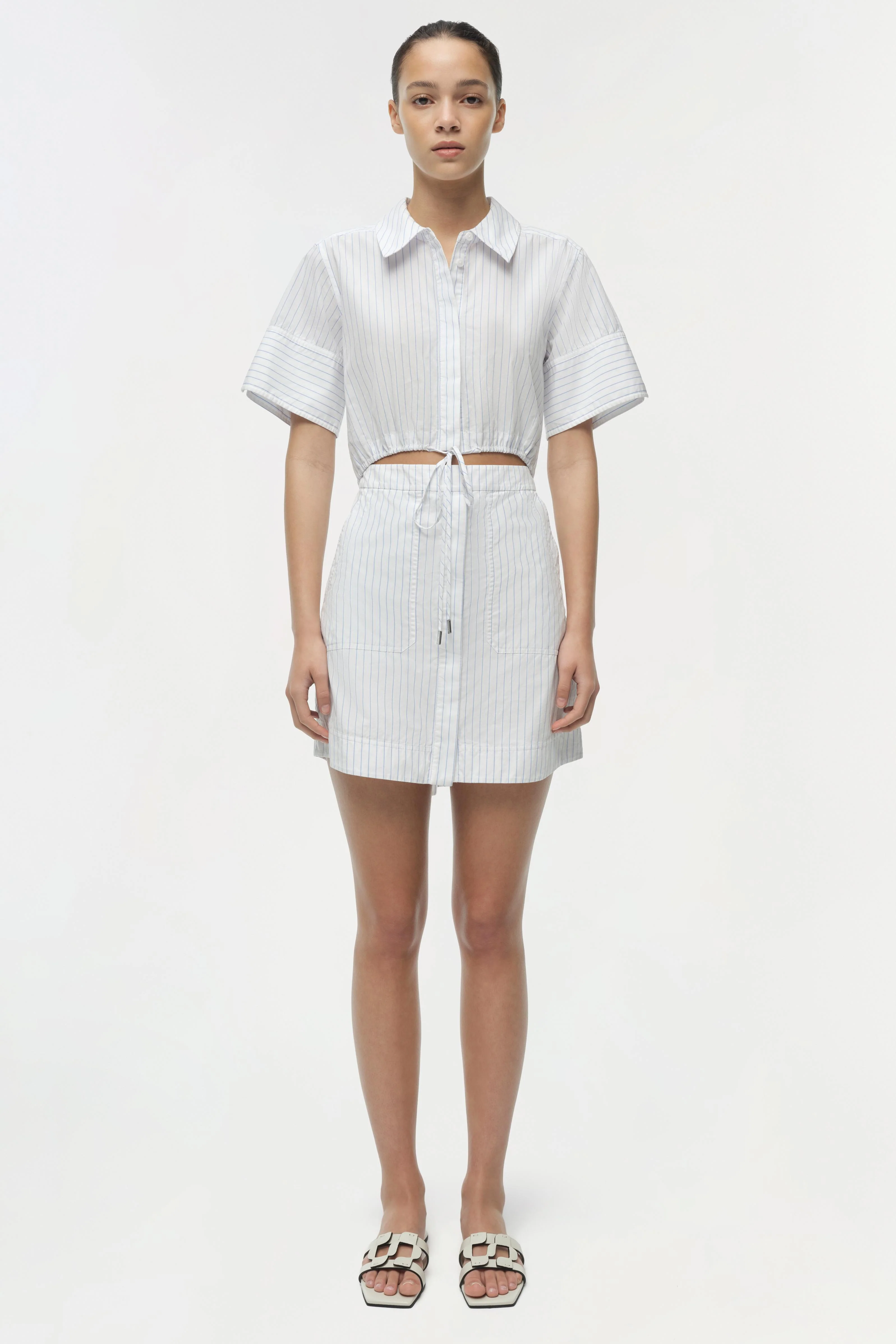 Marcy Cotton Mini Shirt Dress - Image 6