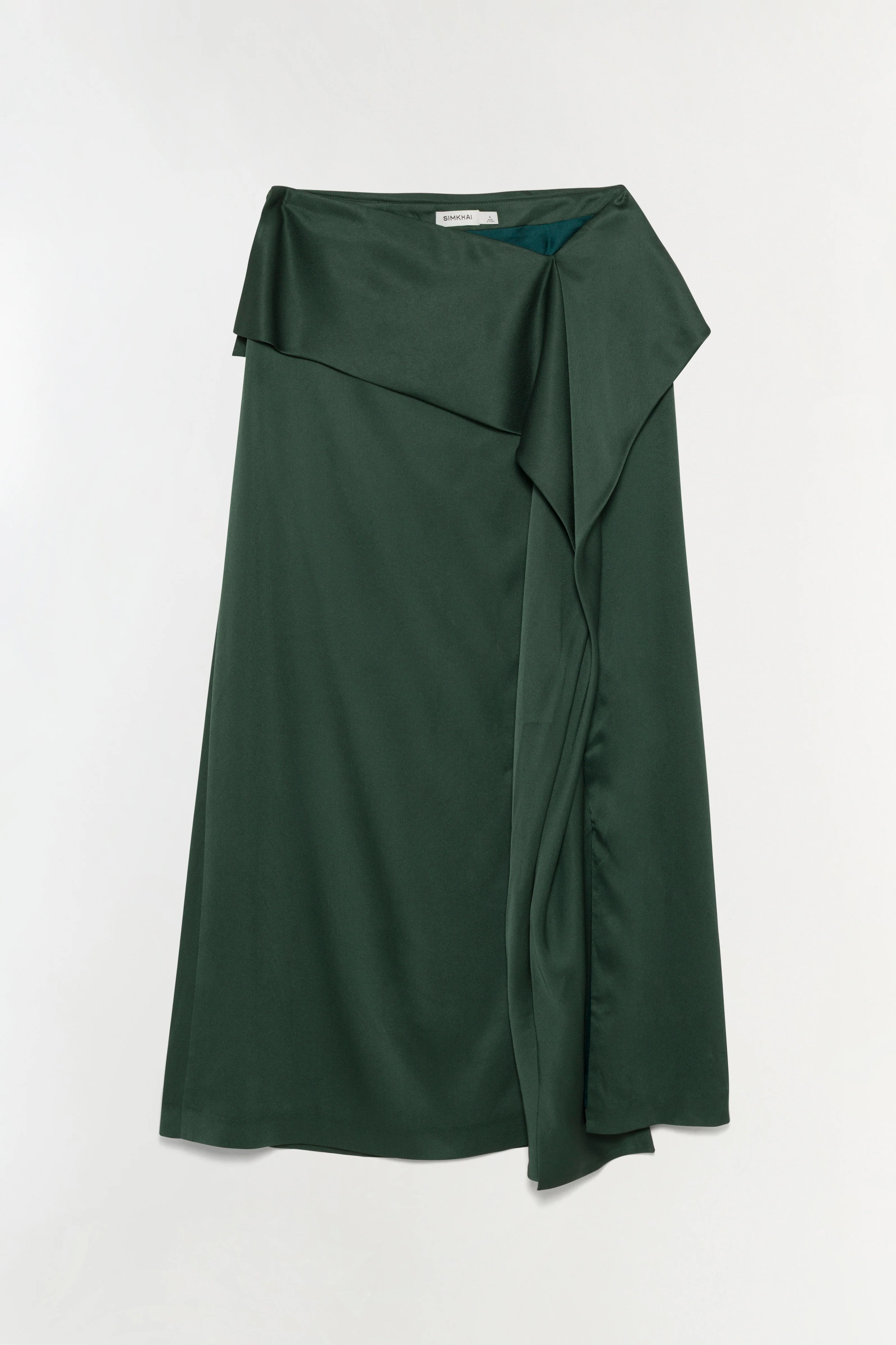 Maria Satin Midi Skirt