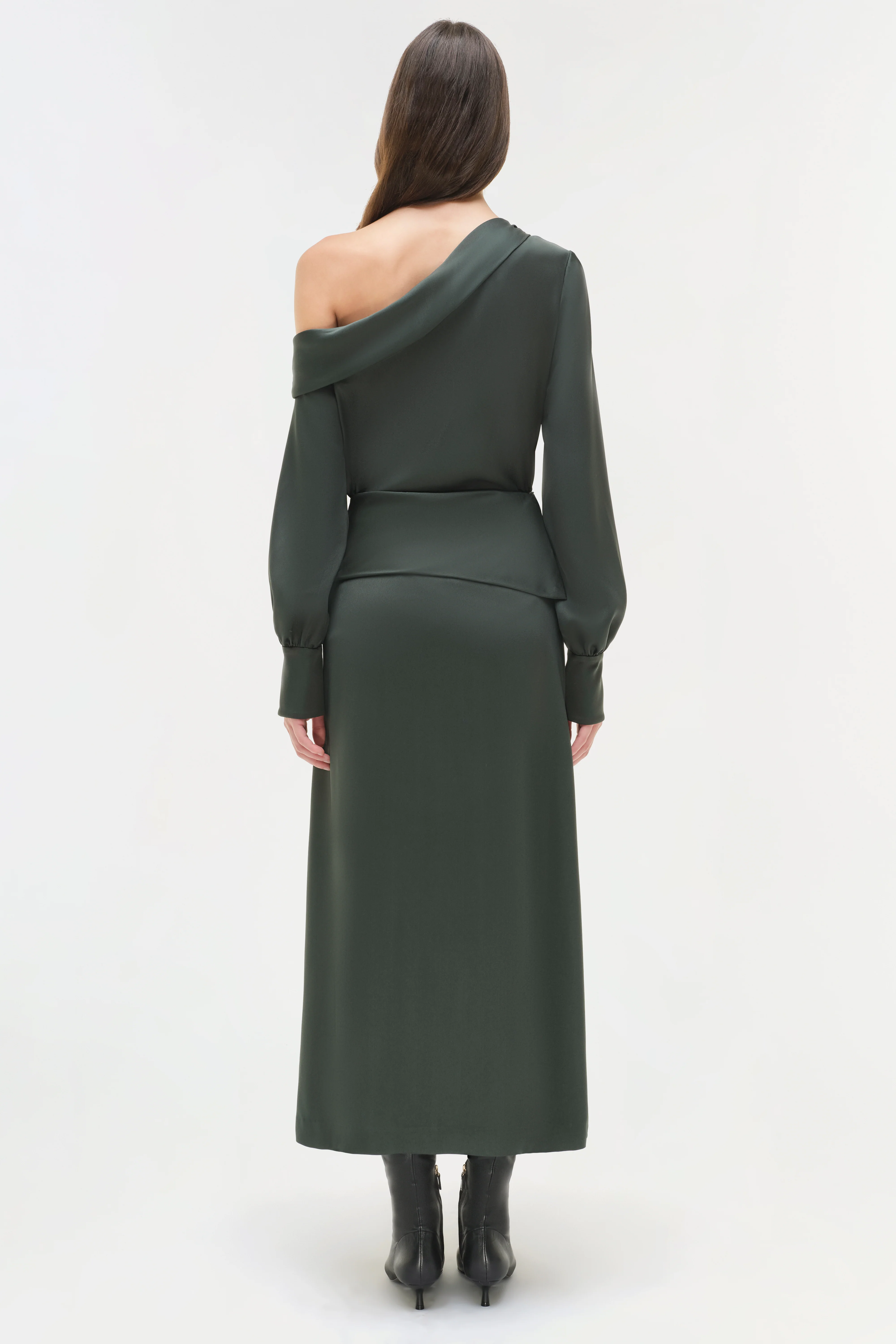 Maria Satin Midi Skirt - Image 5