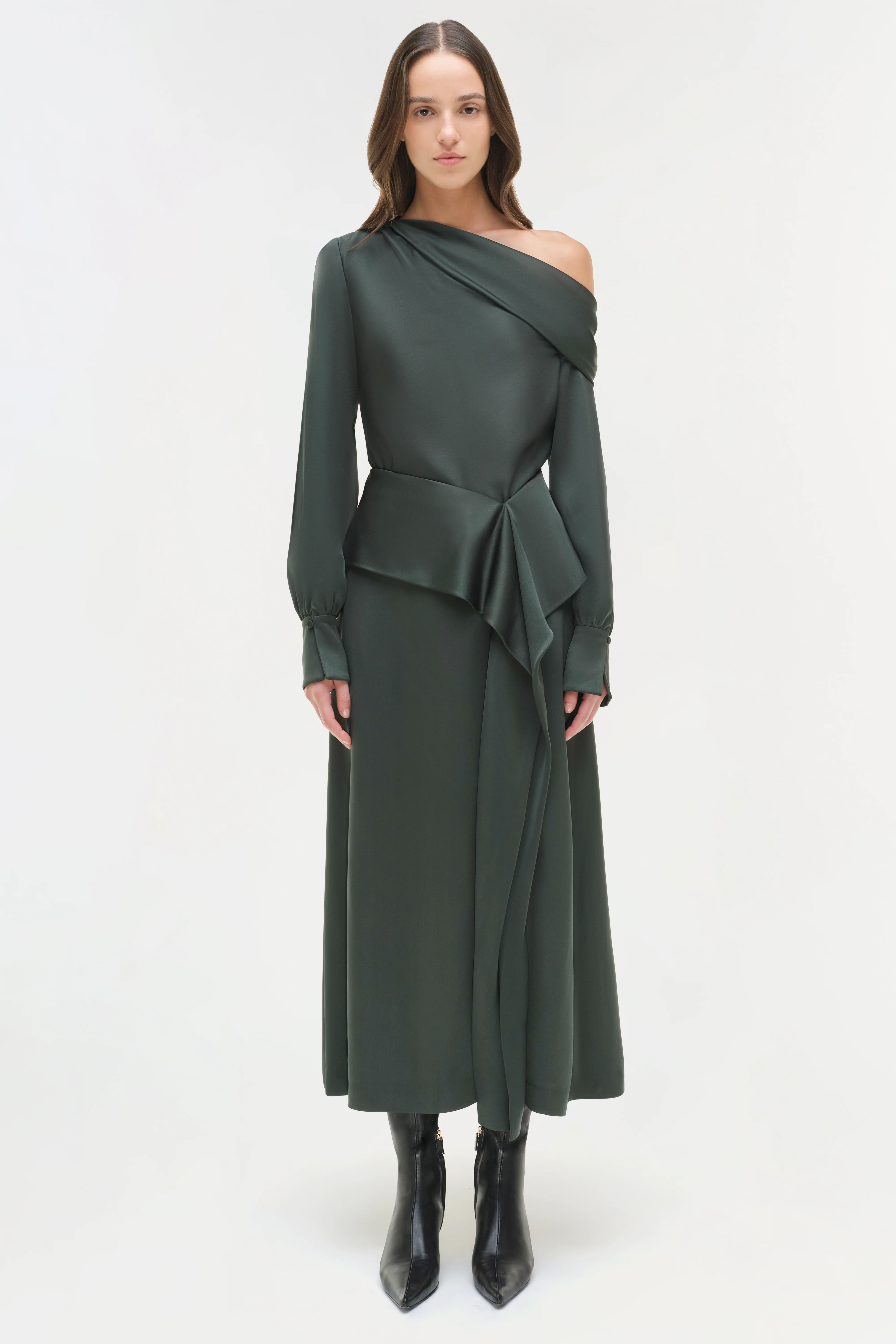 Maria Satin Midi Skirt - Image 6