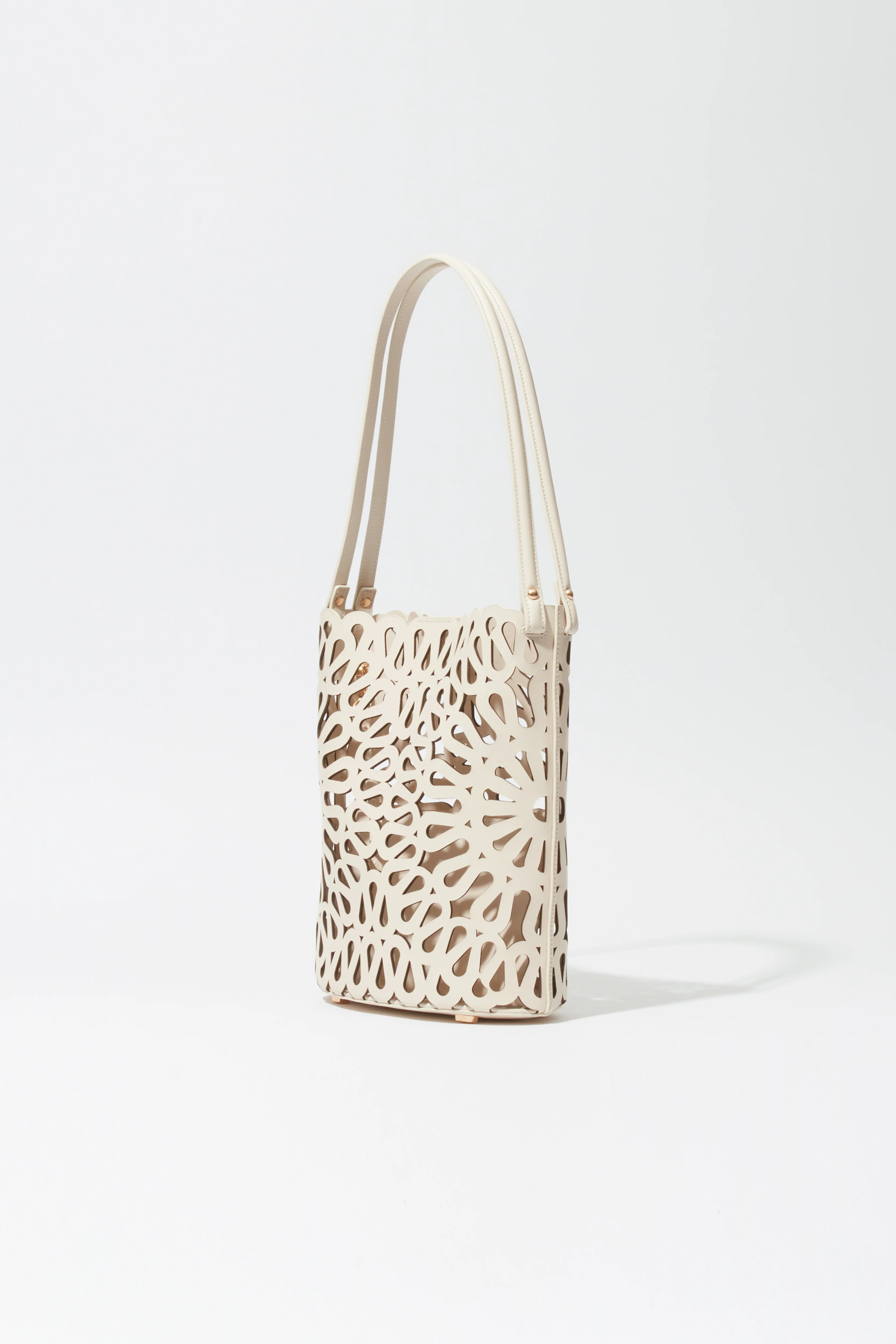 Mccall Laser Cut Leather Bucket Bag - Image 3