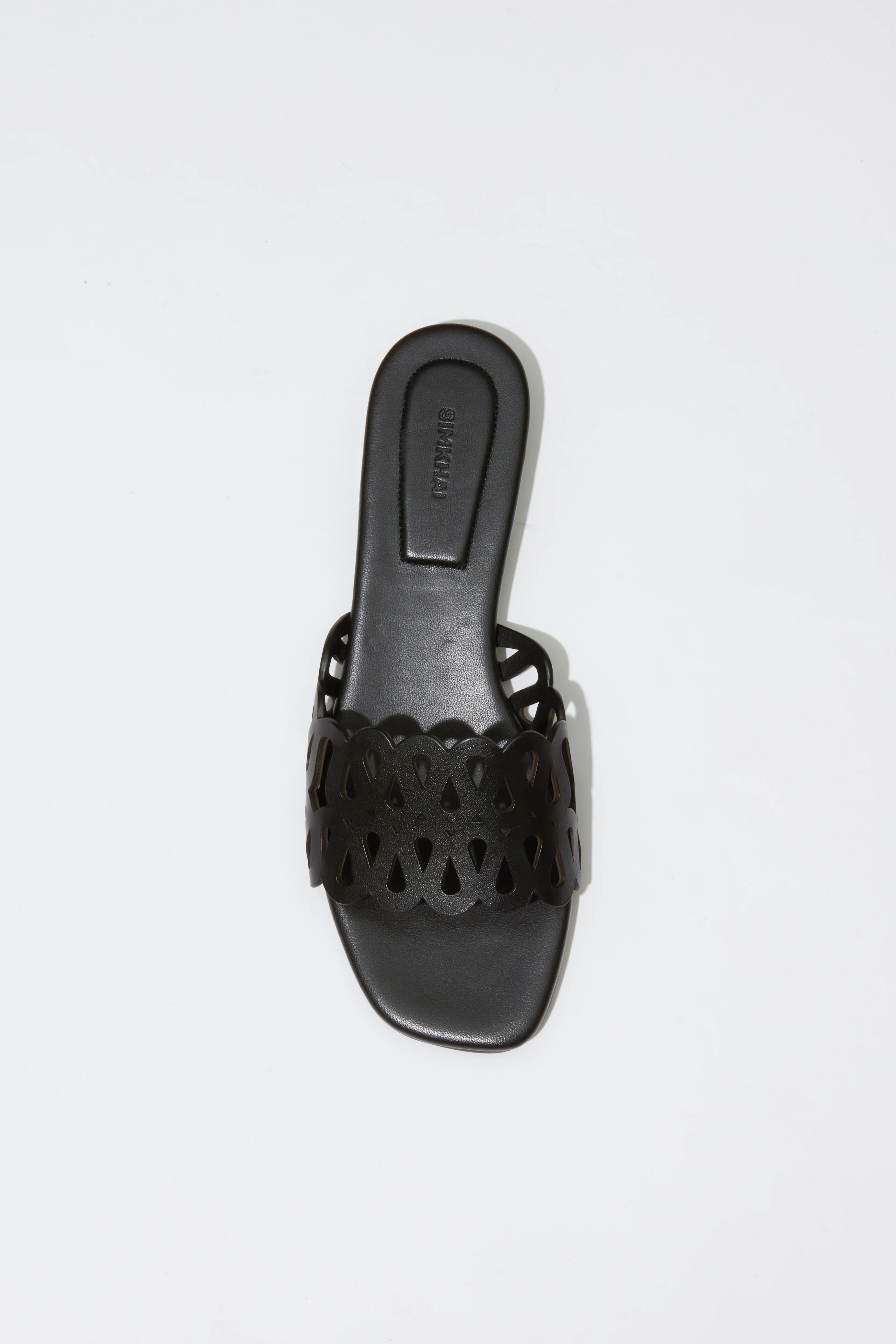Mccall Laser Cut Leather Flat Slide - Image 3