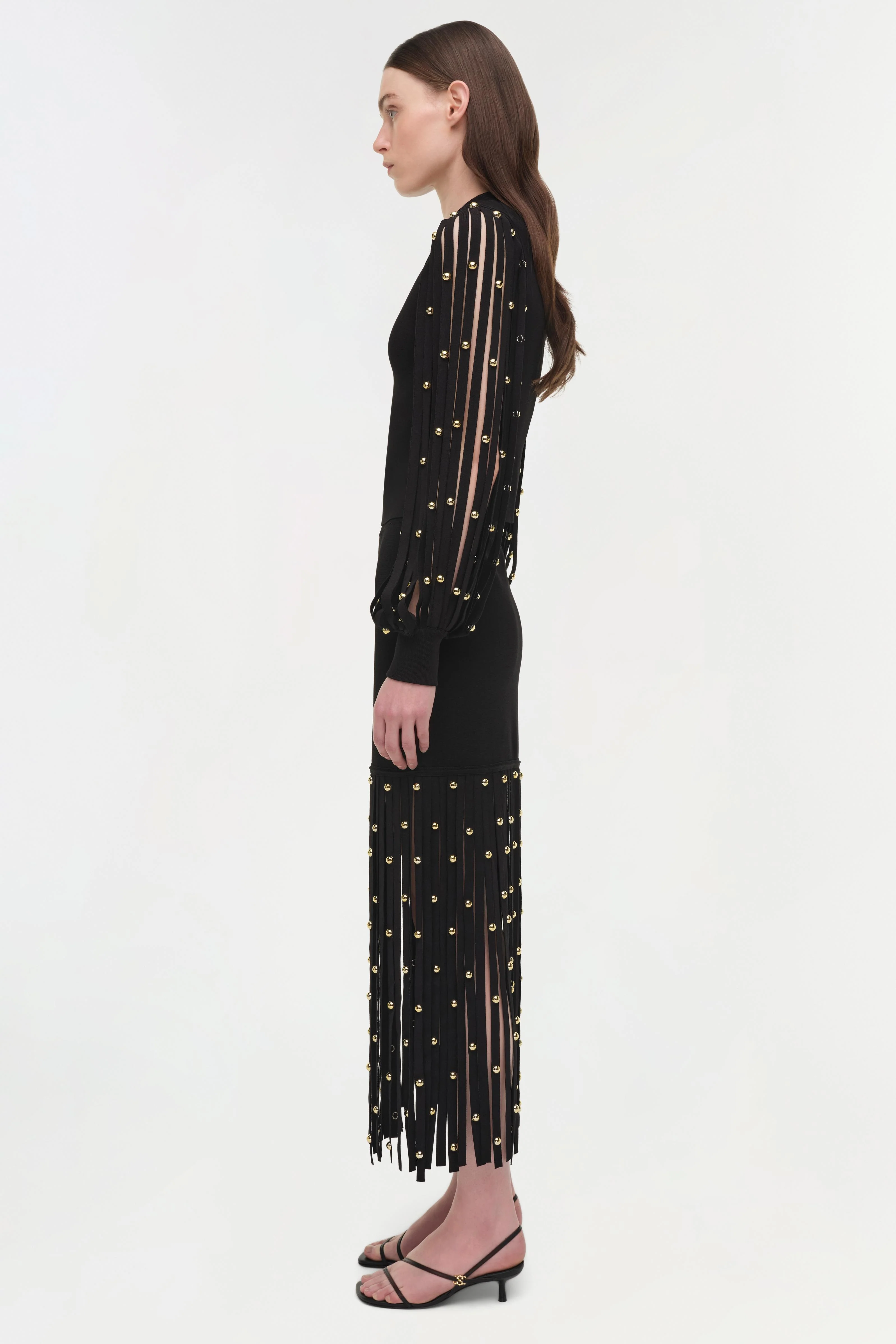 Melva Knit Embellished Midi Skirt - Image 5
