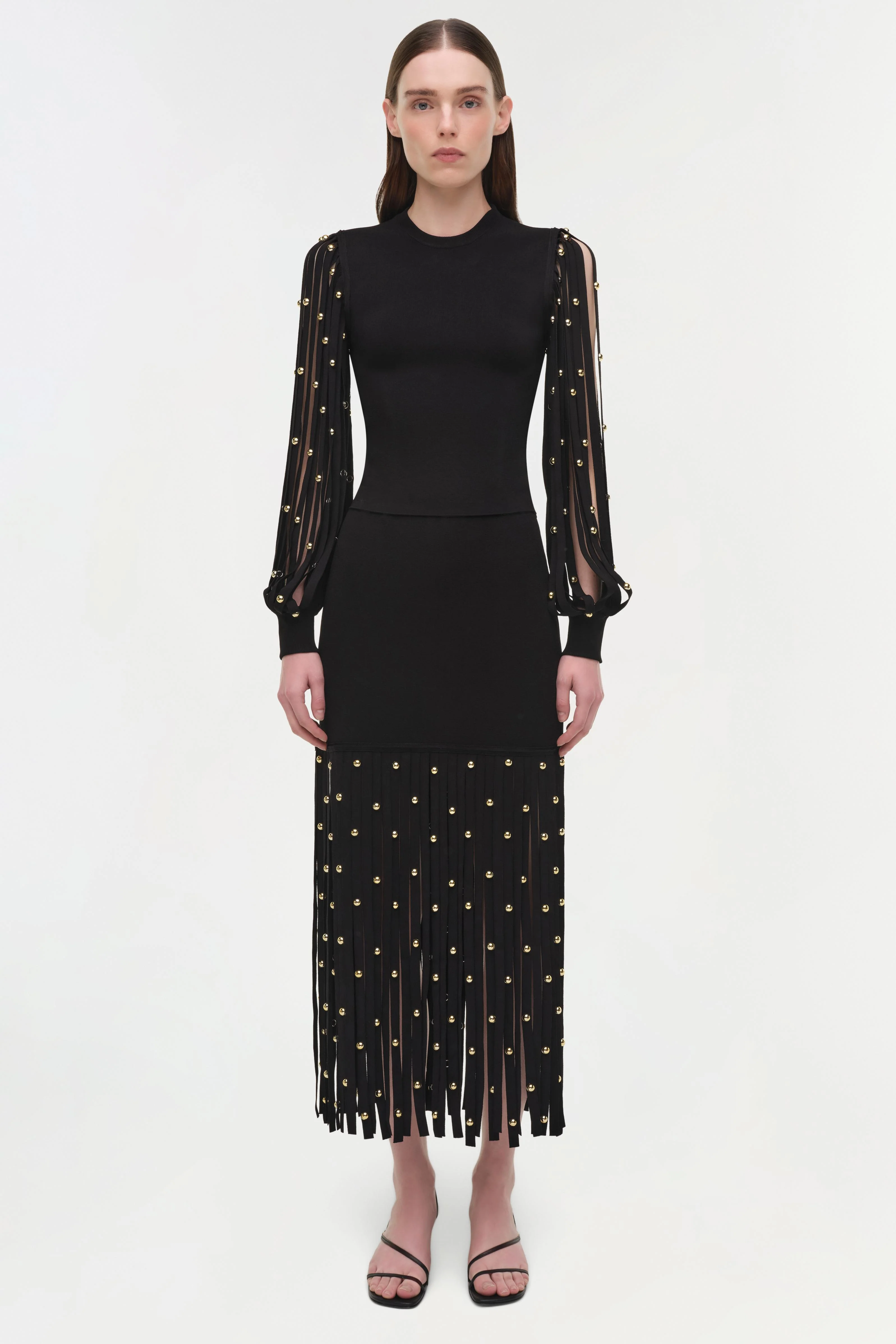 Melva Knit Embellished Midi Skirt - Image 7