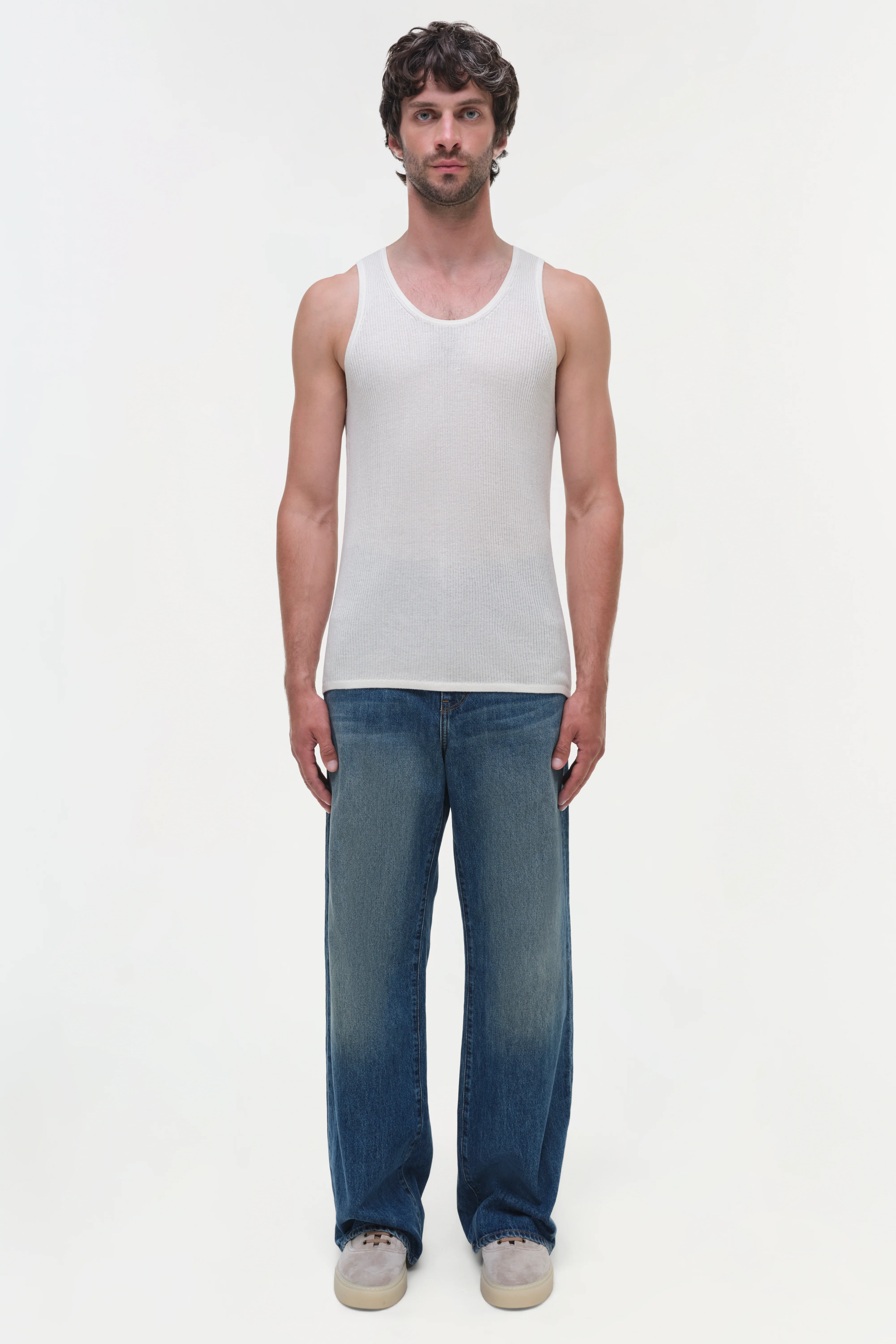Idris Silk Linen Tank - Image 6