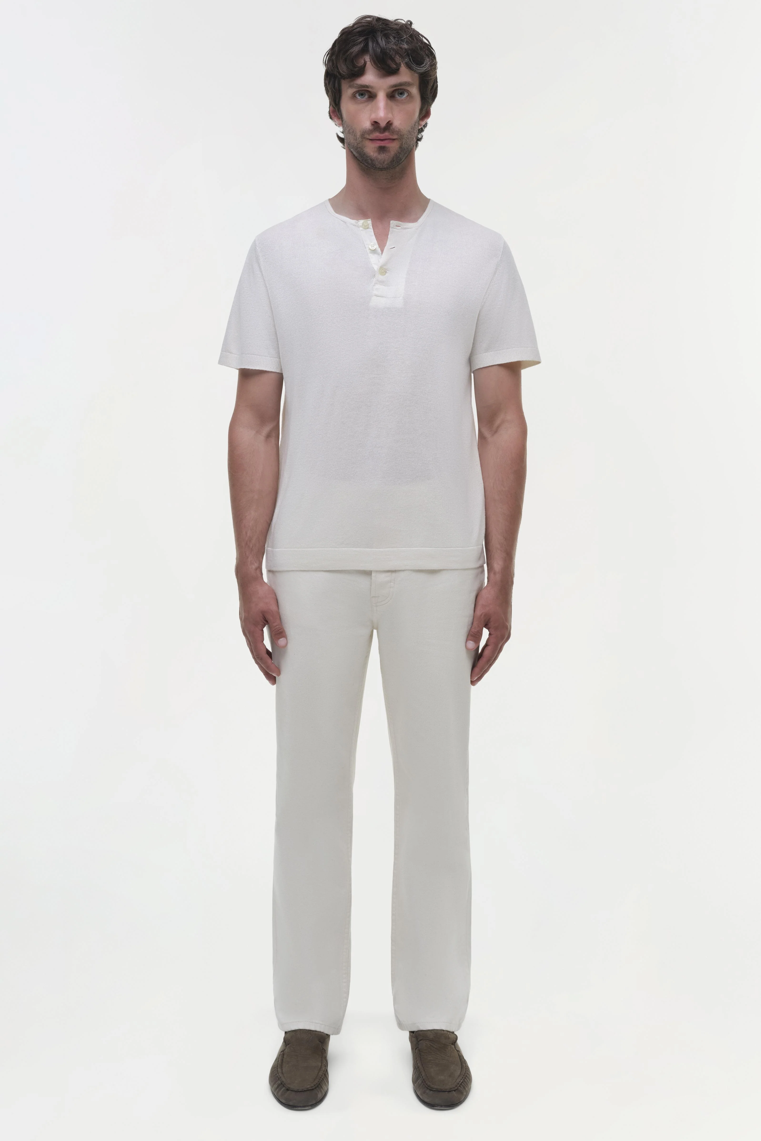 Hayes Silk Linen Henley - Image 6