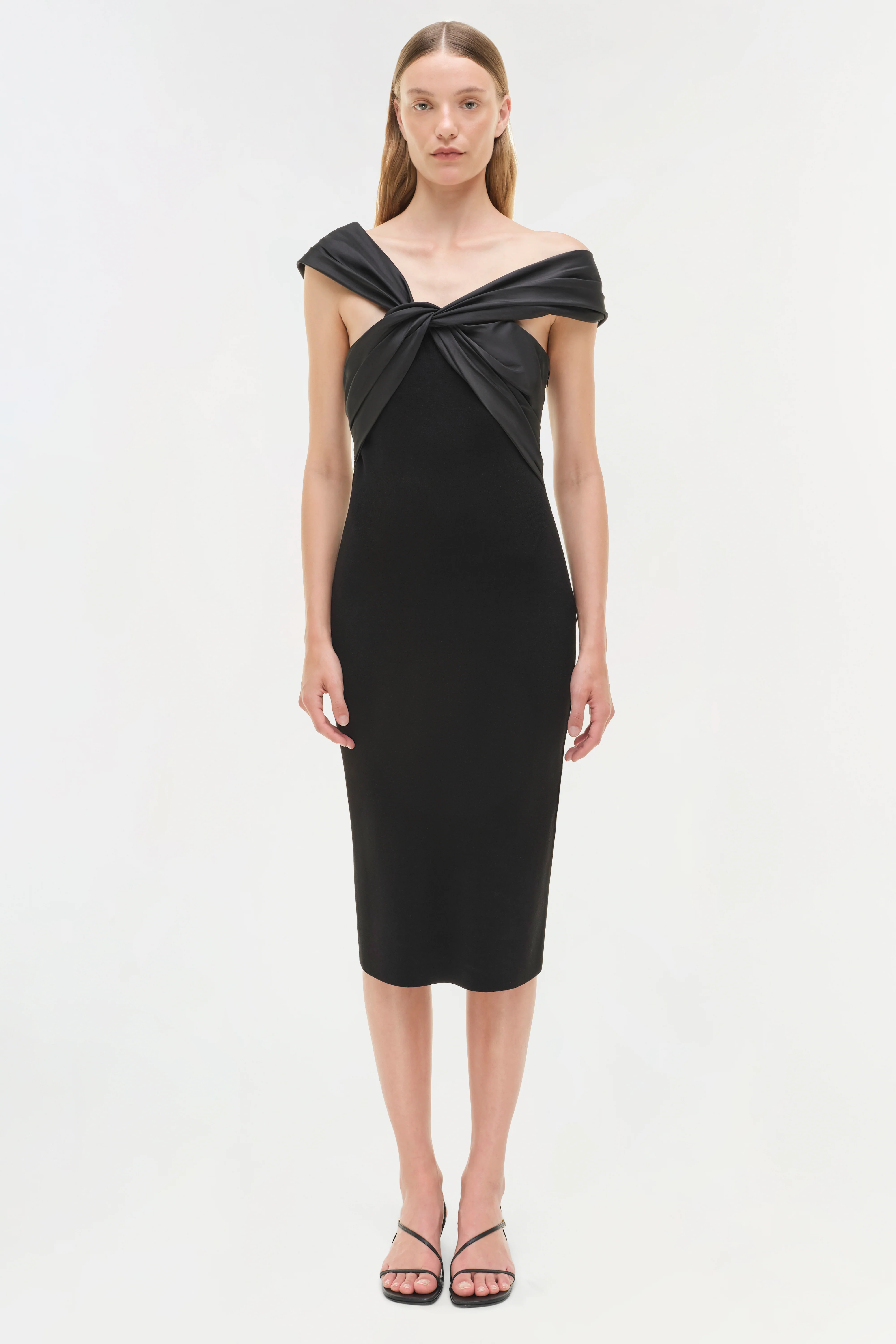 Mia Off Shoulder Midi Dress - Image 6