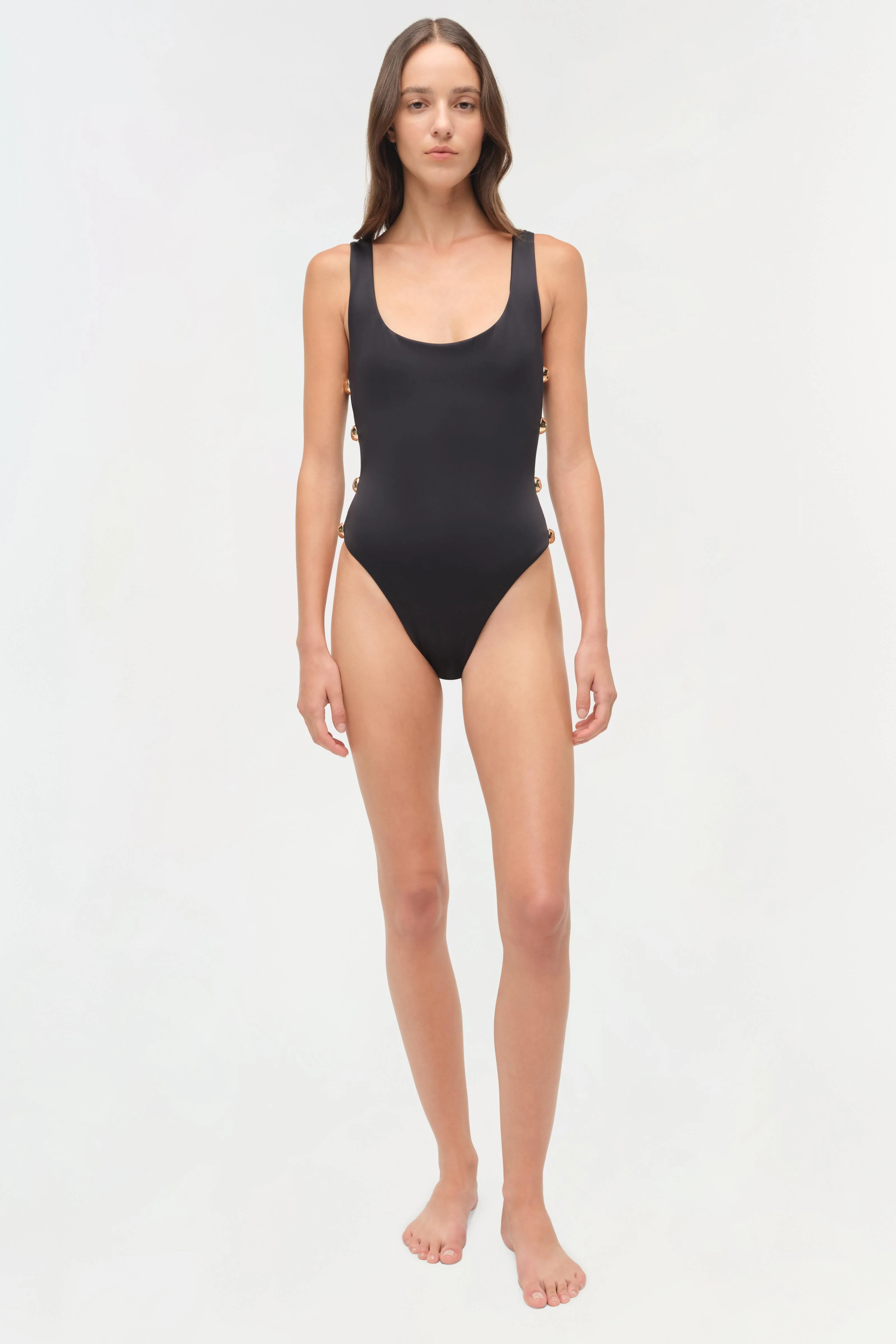 Mona Studded Scoop Neck One Piece - Image 3