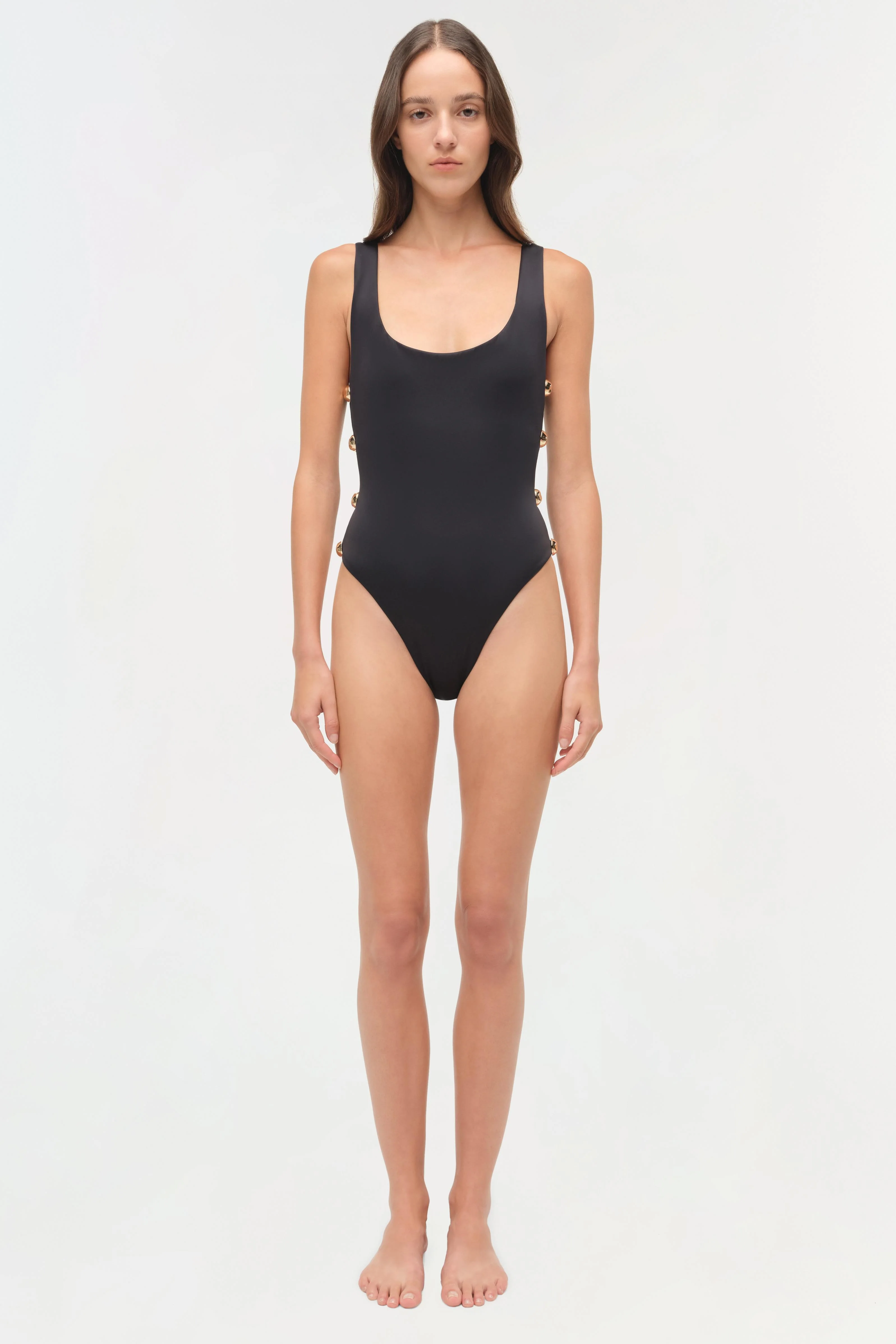Mona Studded Scoop Neck One Piece - Image 7
