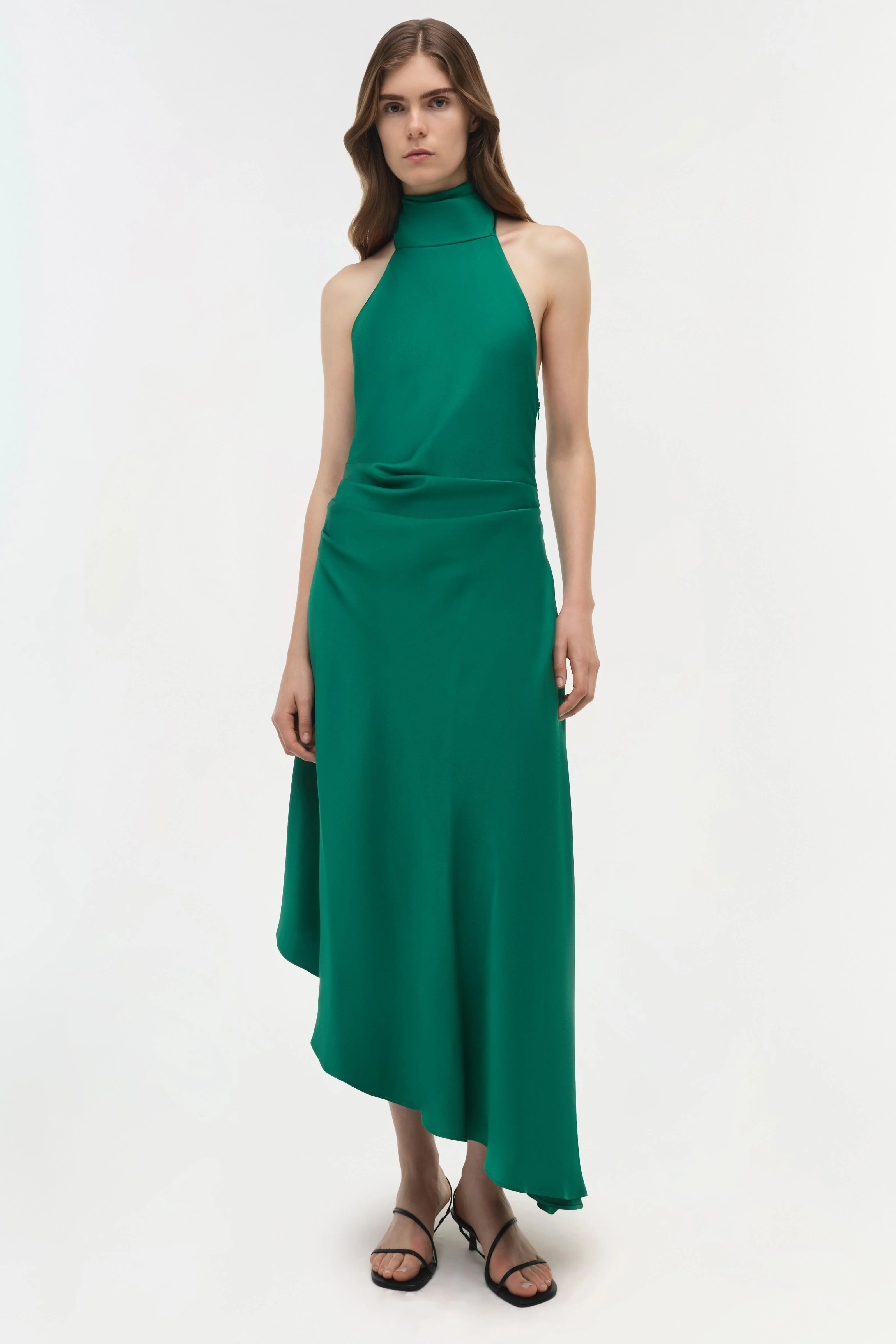 Monica Satin Midi Dress - Image 2