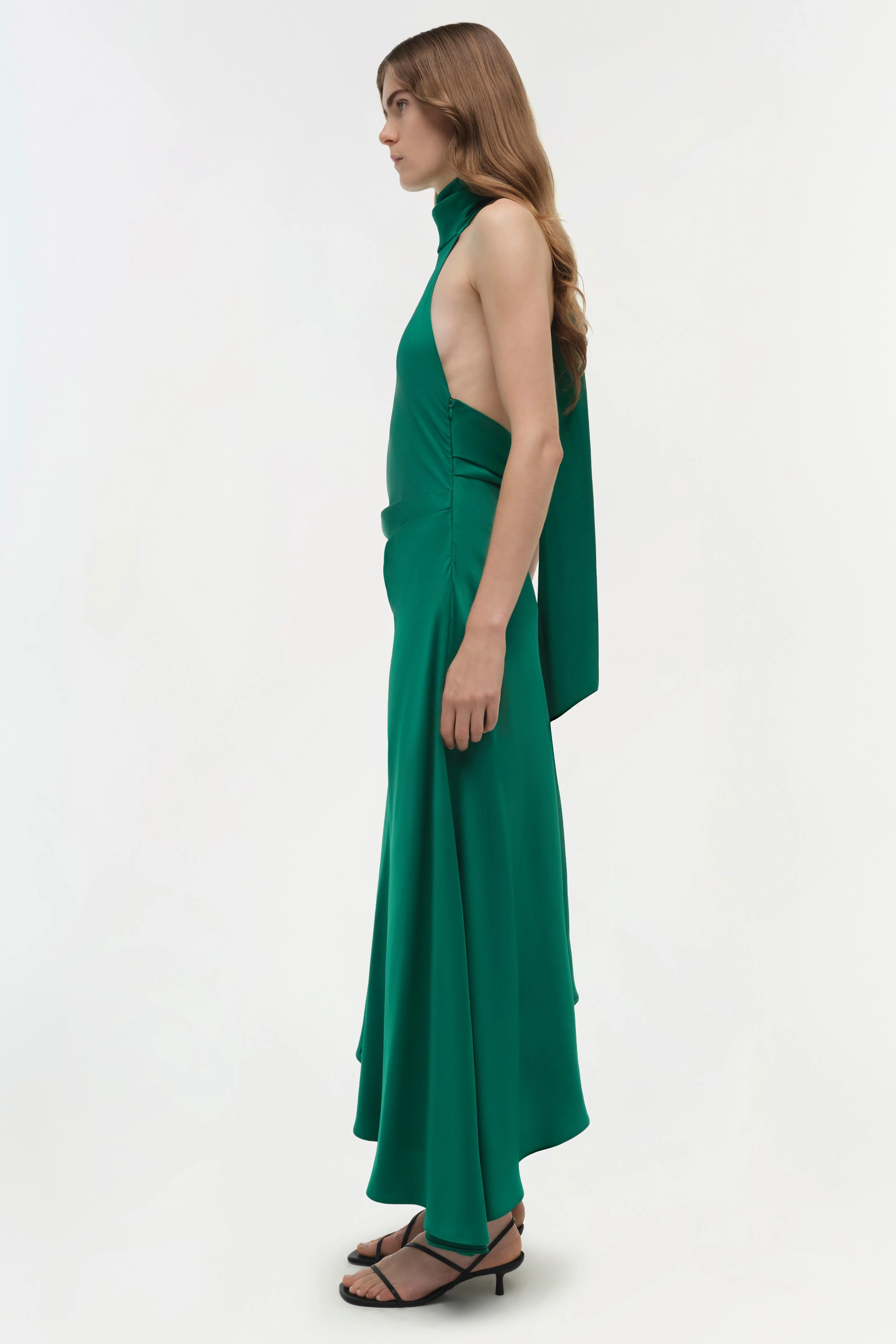 Monica Satin Midi Dress - Image 4