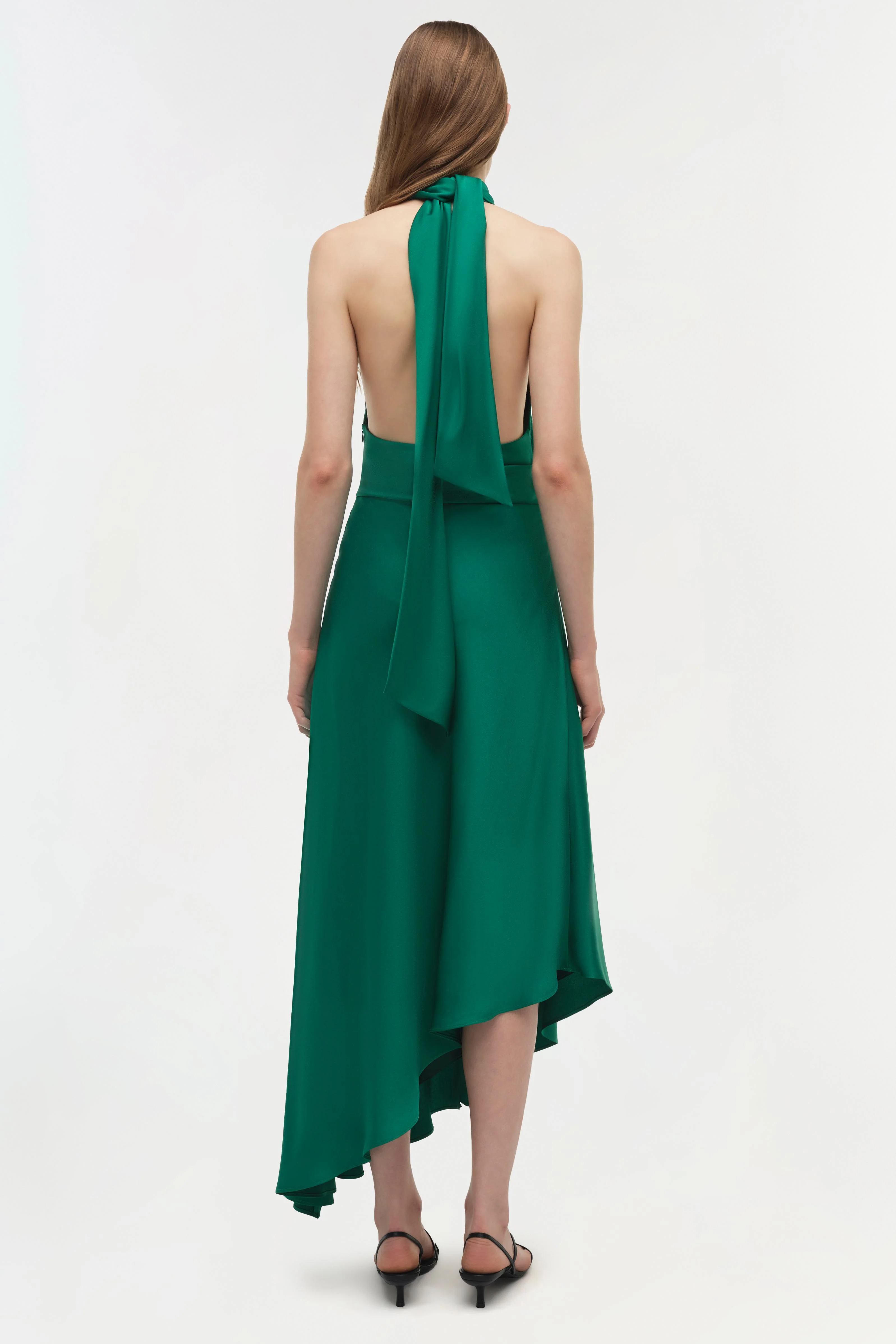 Monica Satin Midi Dress - Image 5