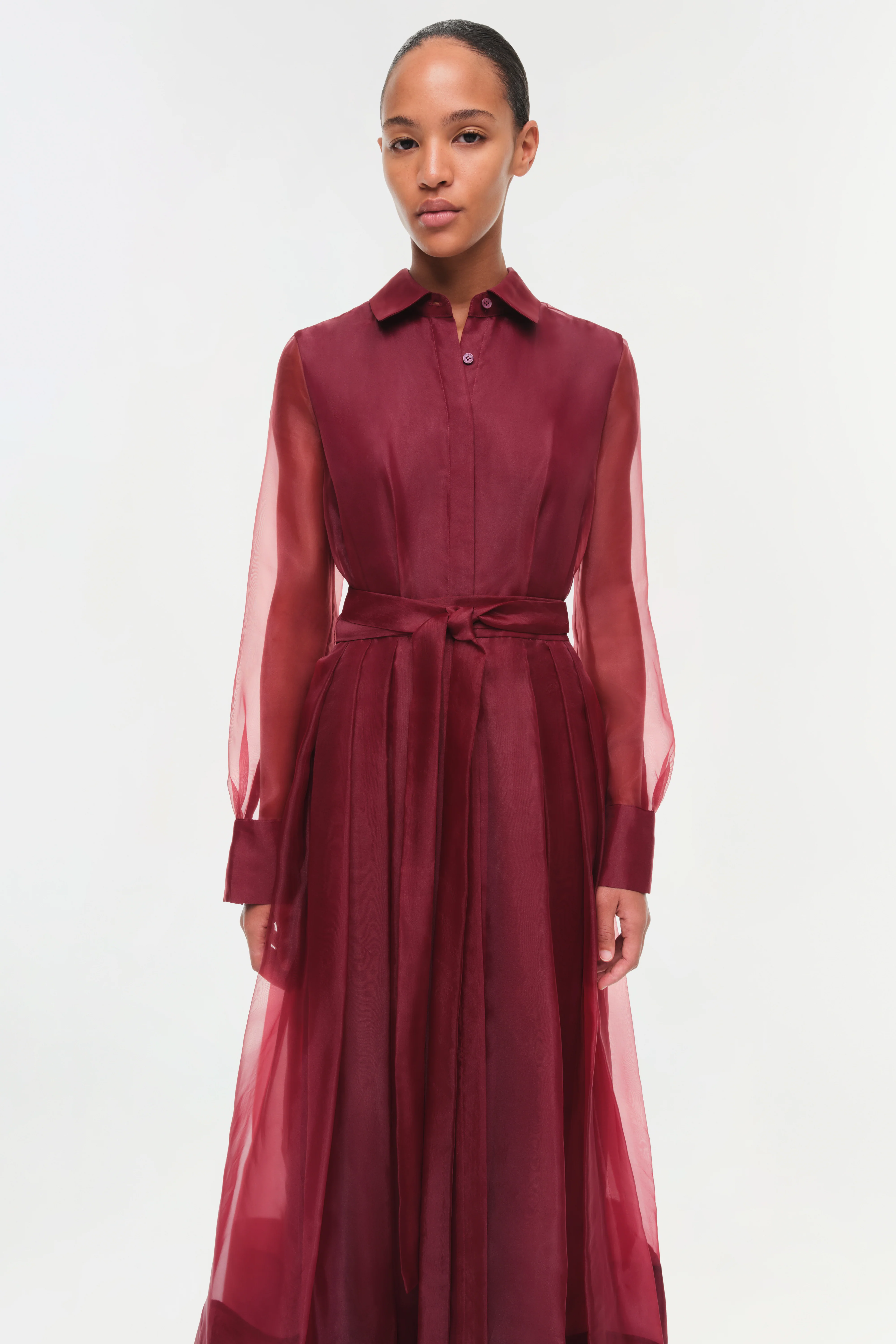 Montgomery Organza Belted Dress - Image 3