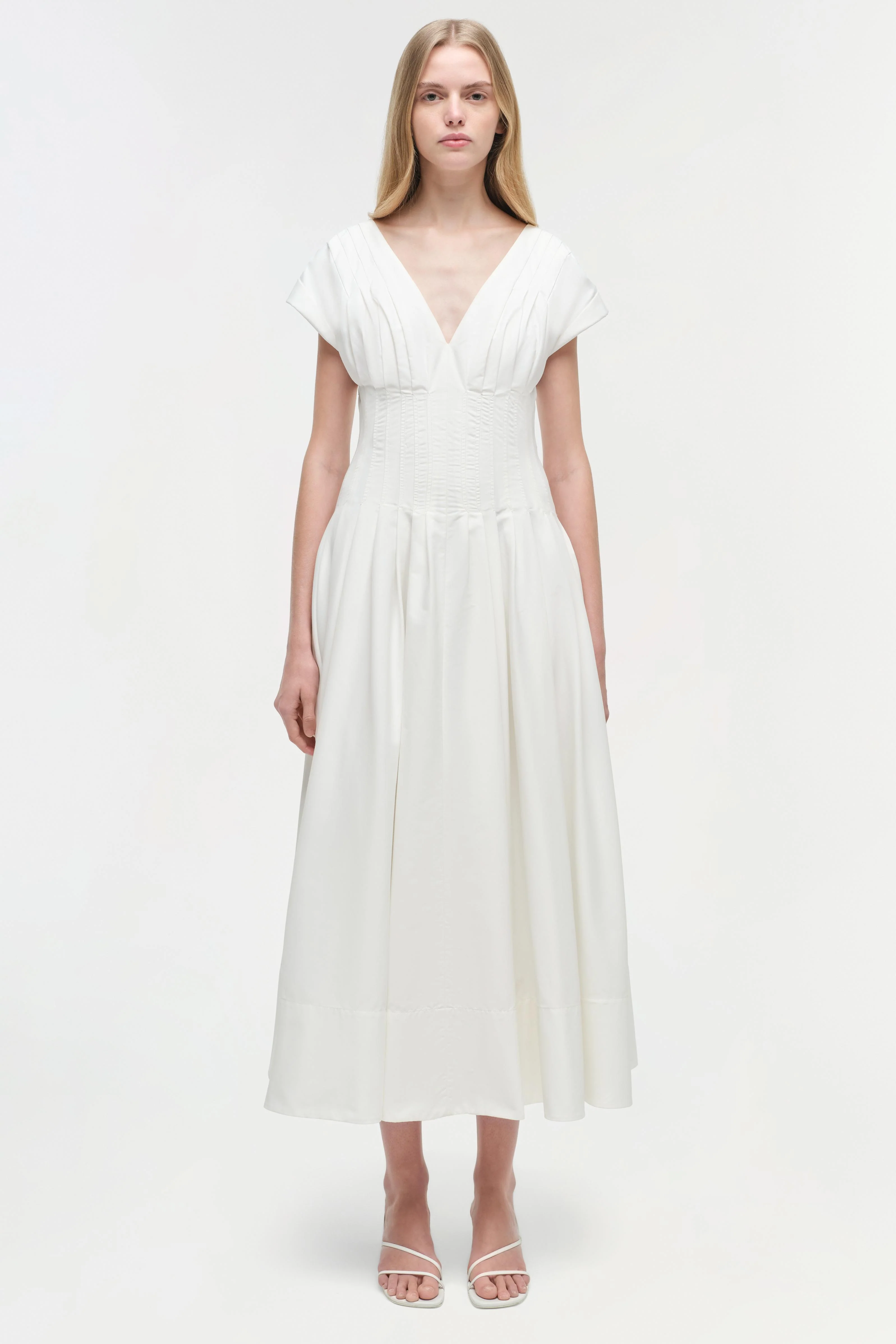 Nina Cotton Midi Dress - Image 3