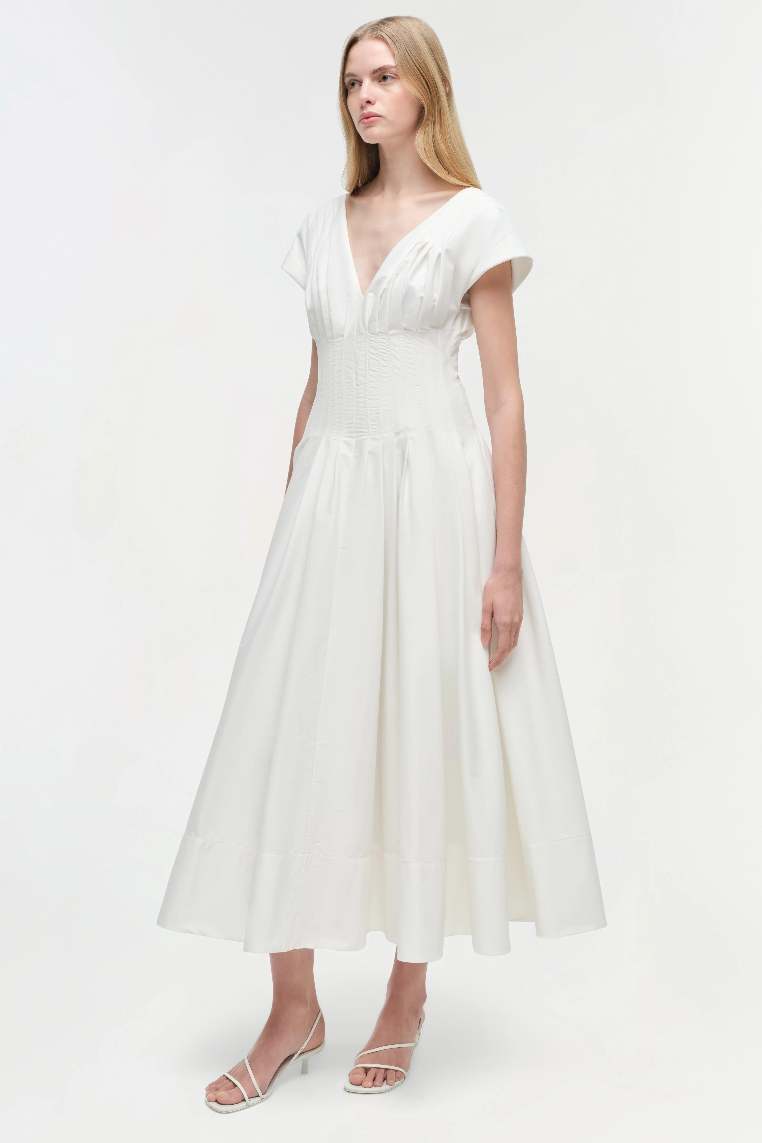 Nina Cotton Midi Dress - Image 7
