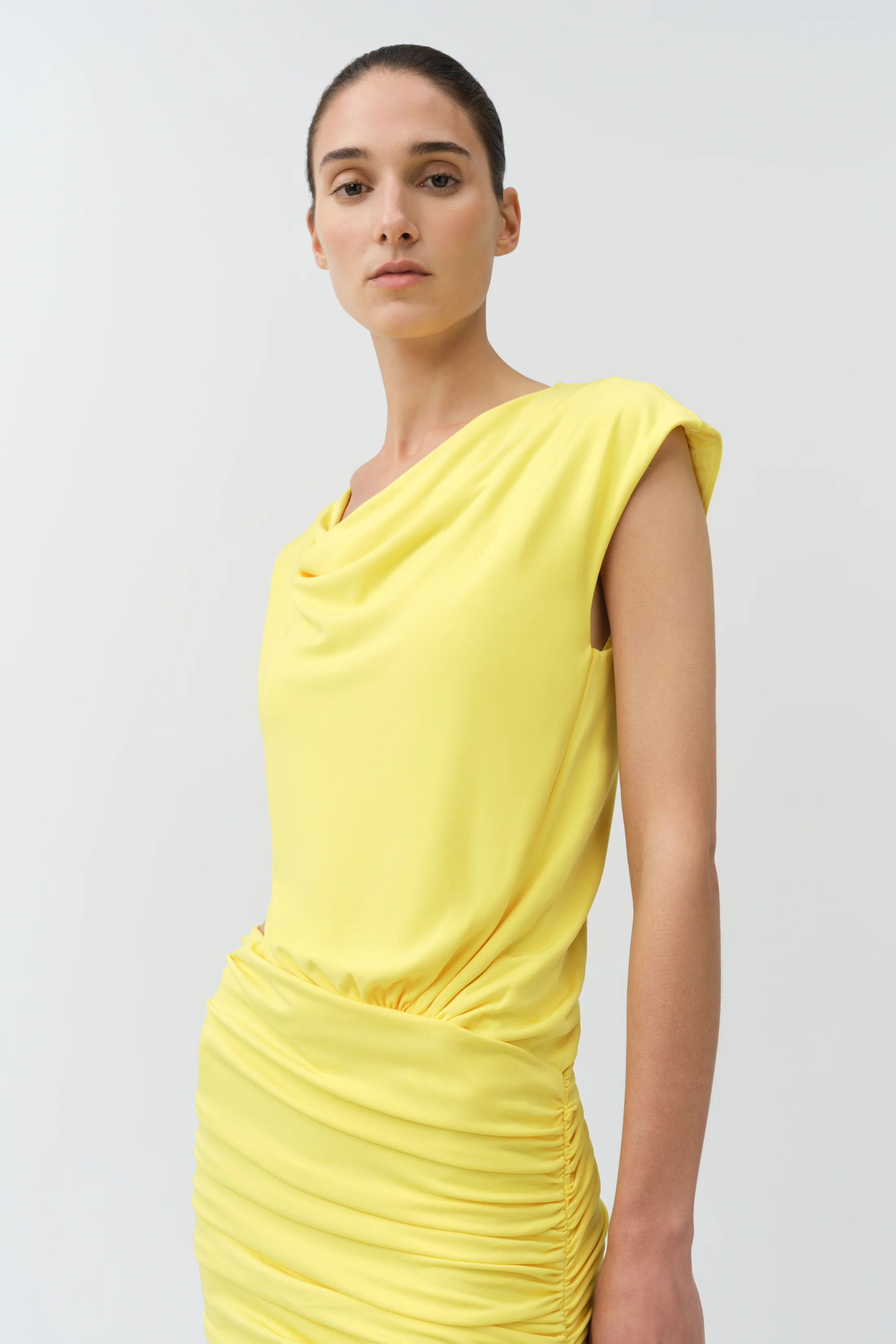 Nyla Draped Jersey Mini Dress - Image 4