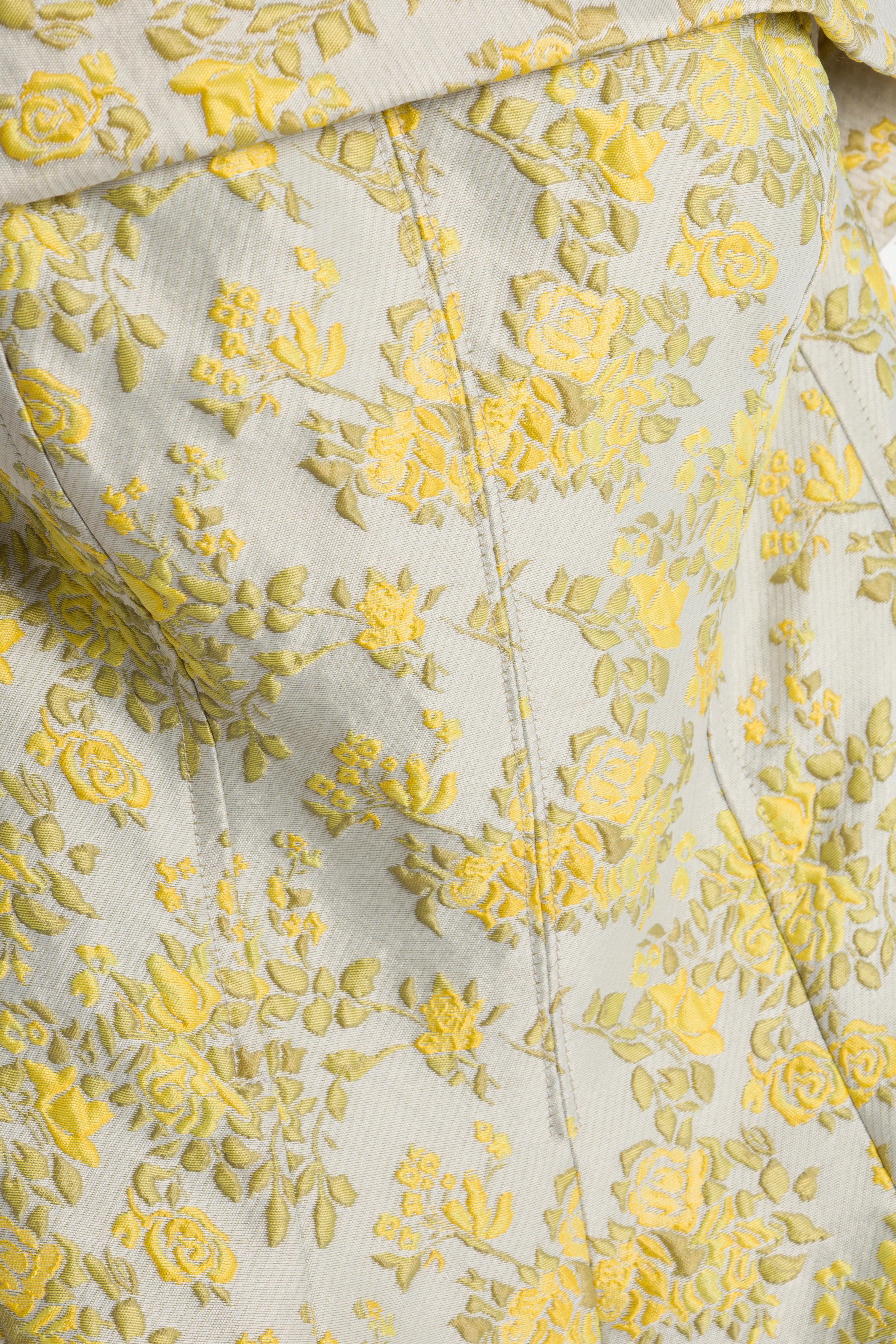Octavia Jacquard Strapless Gown - Image 7