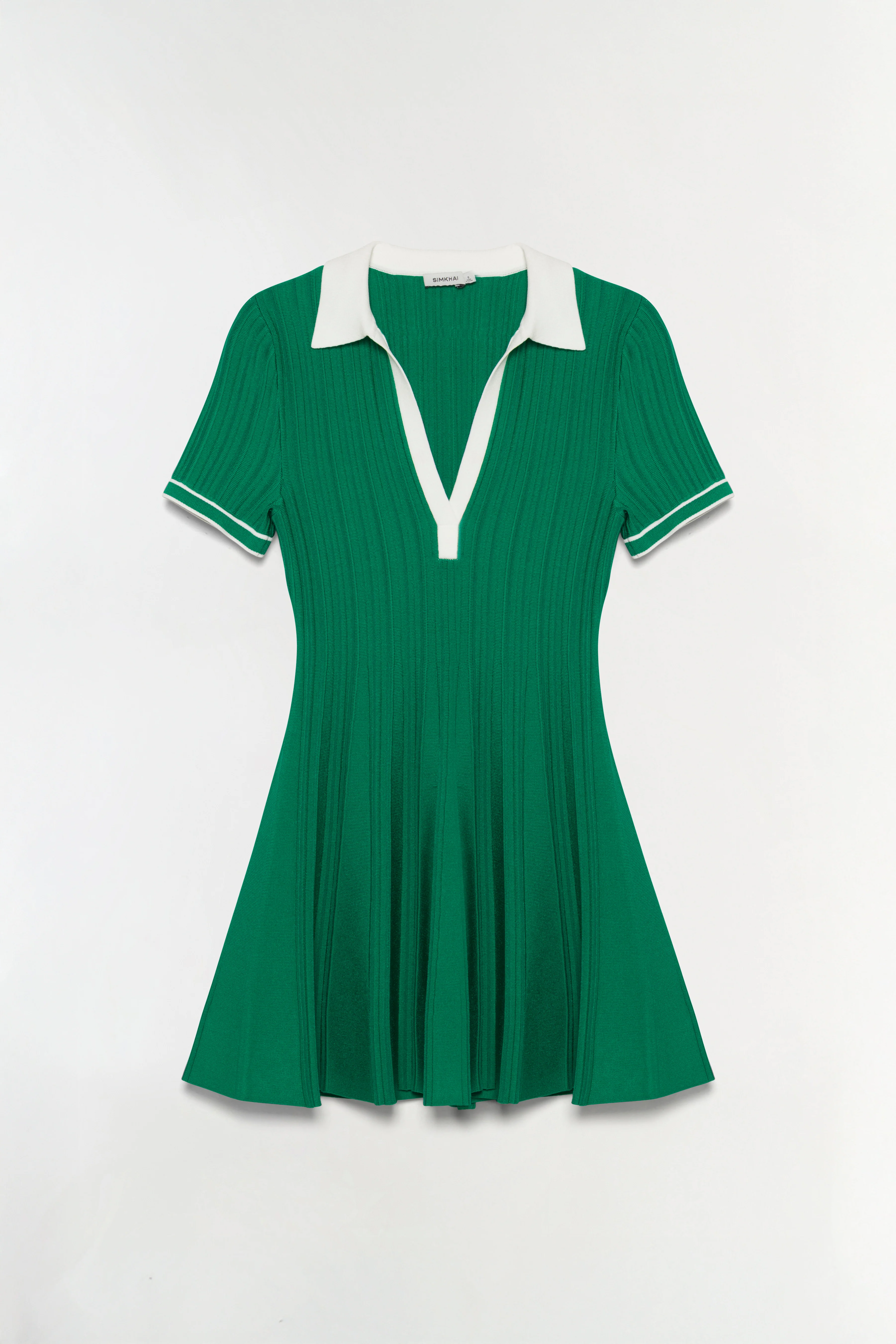 Page Knit Polo Mini Dress