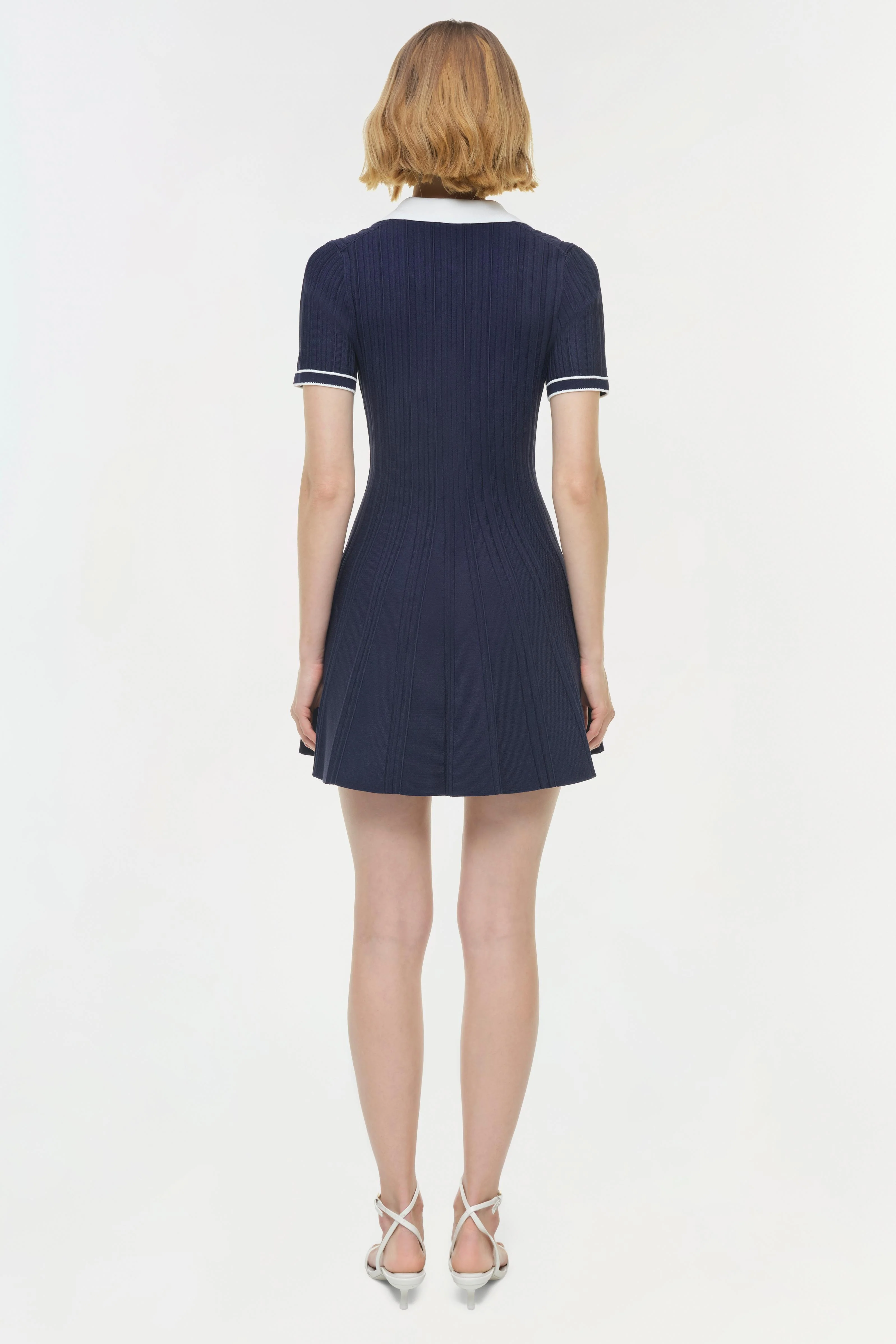 Page Knit Polo Mini Dress - Image 5
