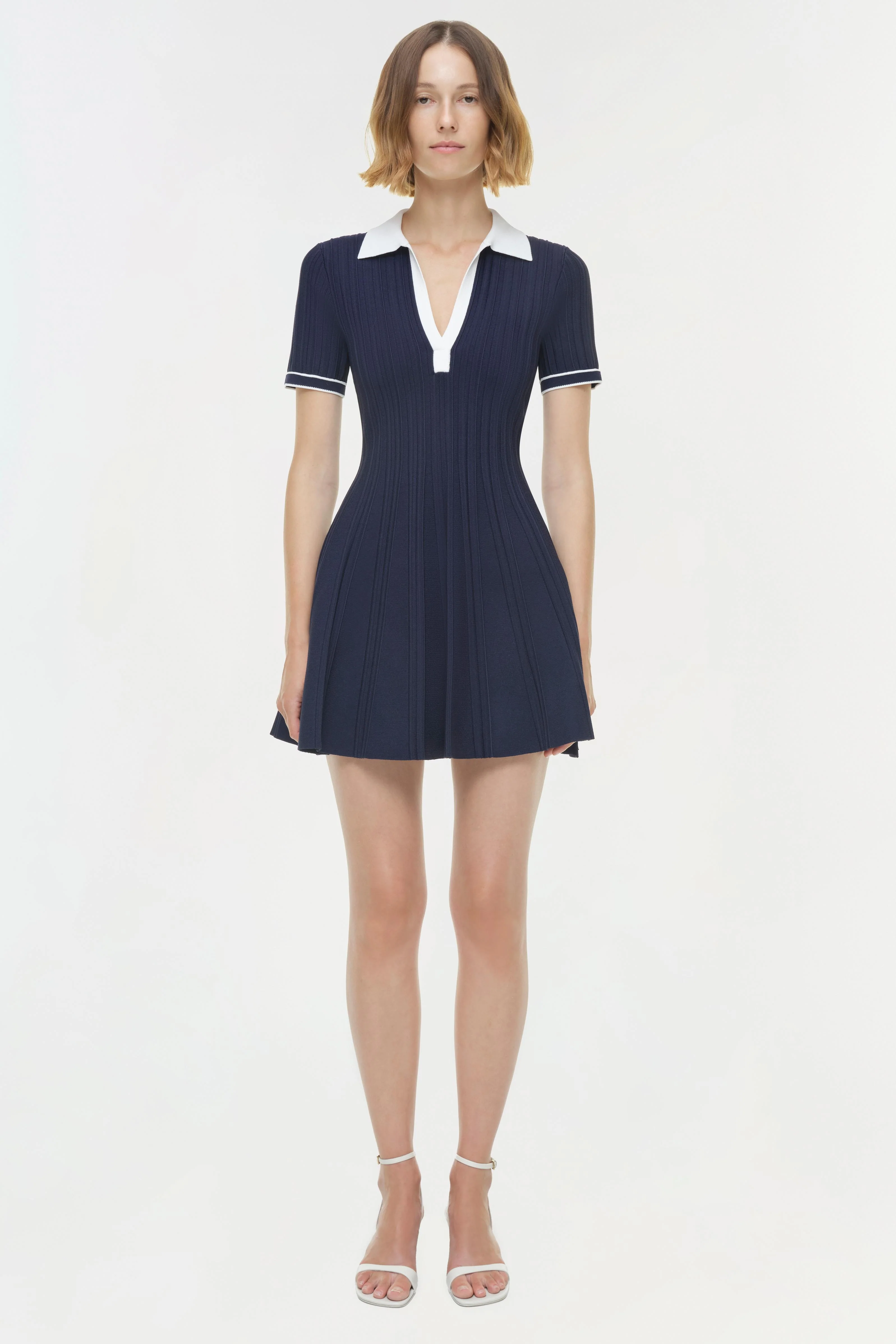 Page Knit Polo Mini Dress - Image 6