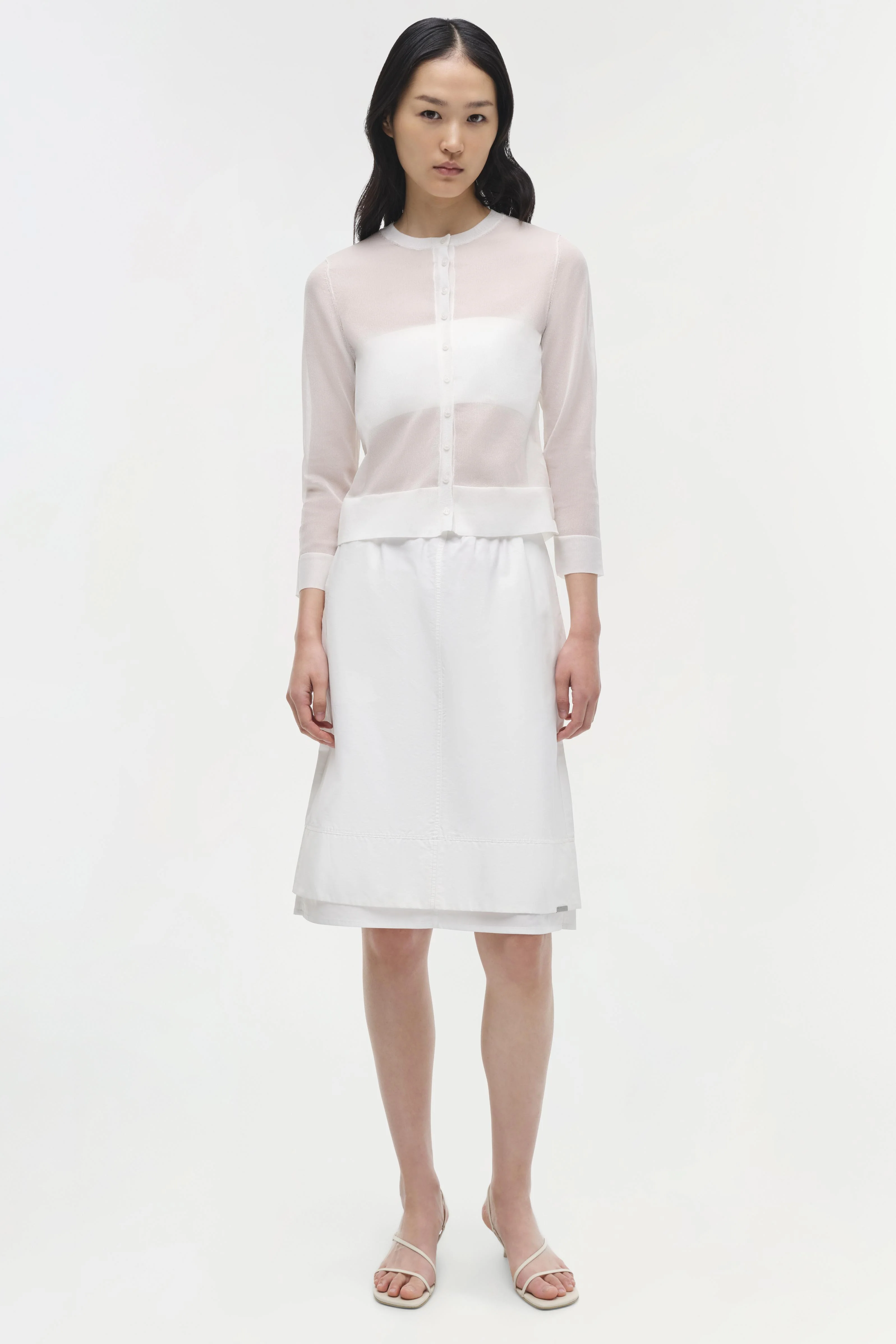Rachel Sheer Knit Cardigan - Image 2