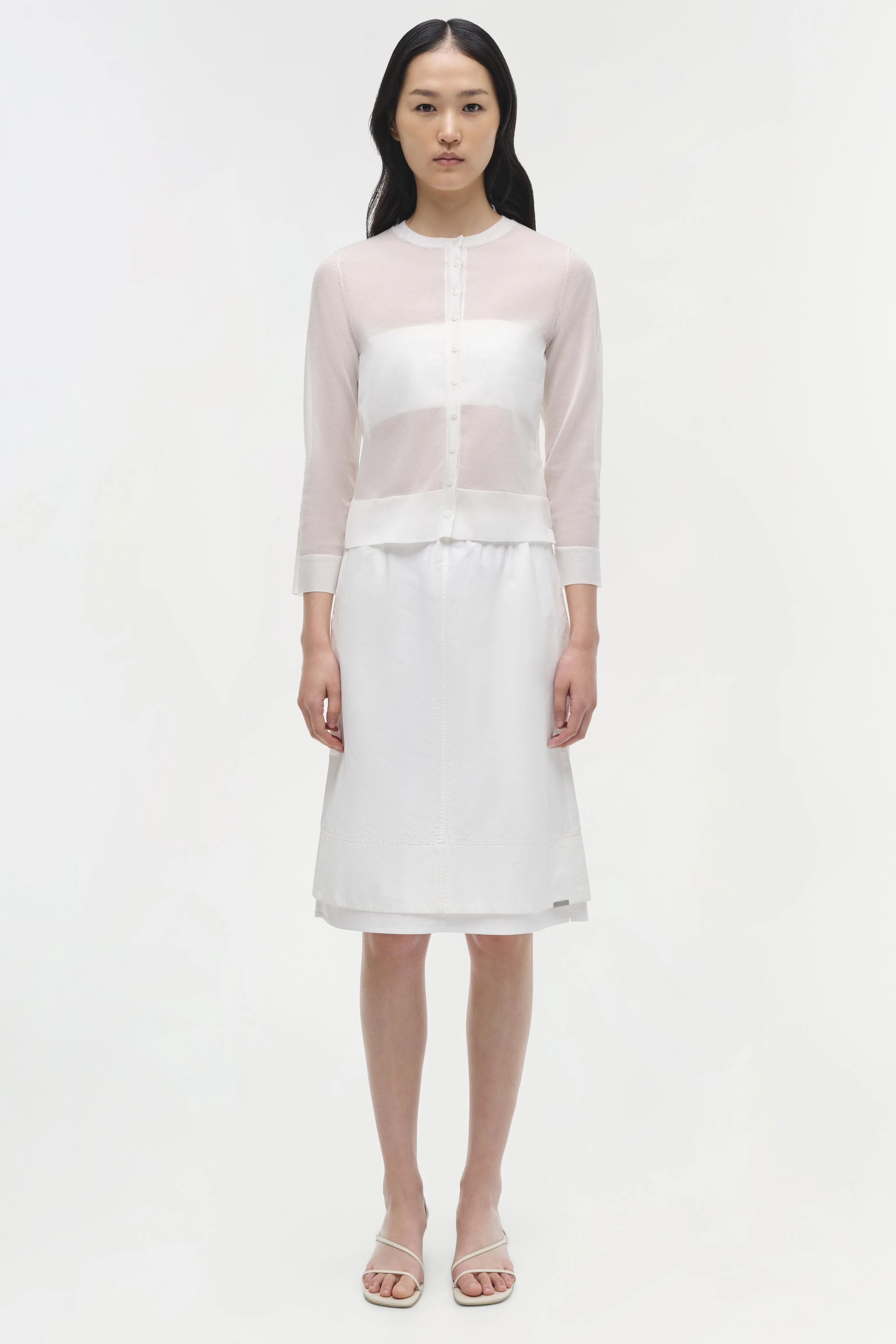 Rachel Sheer Knit Cardigan - Image 6