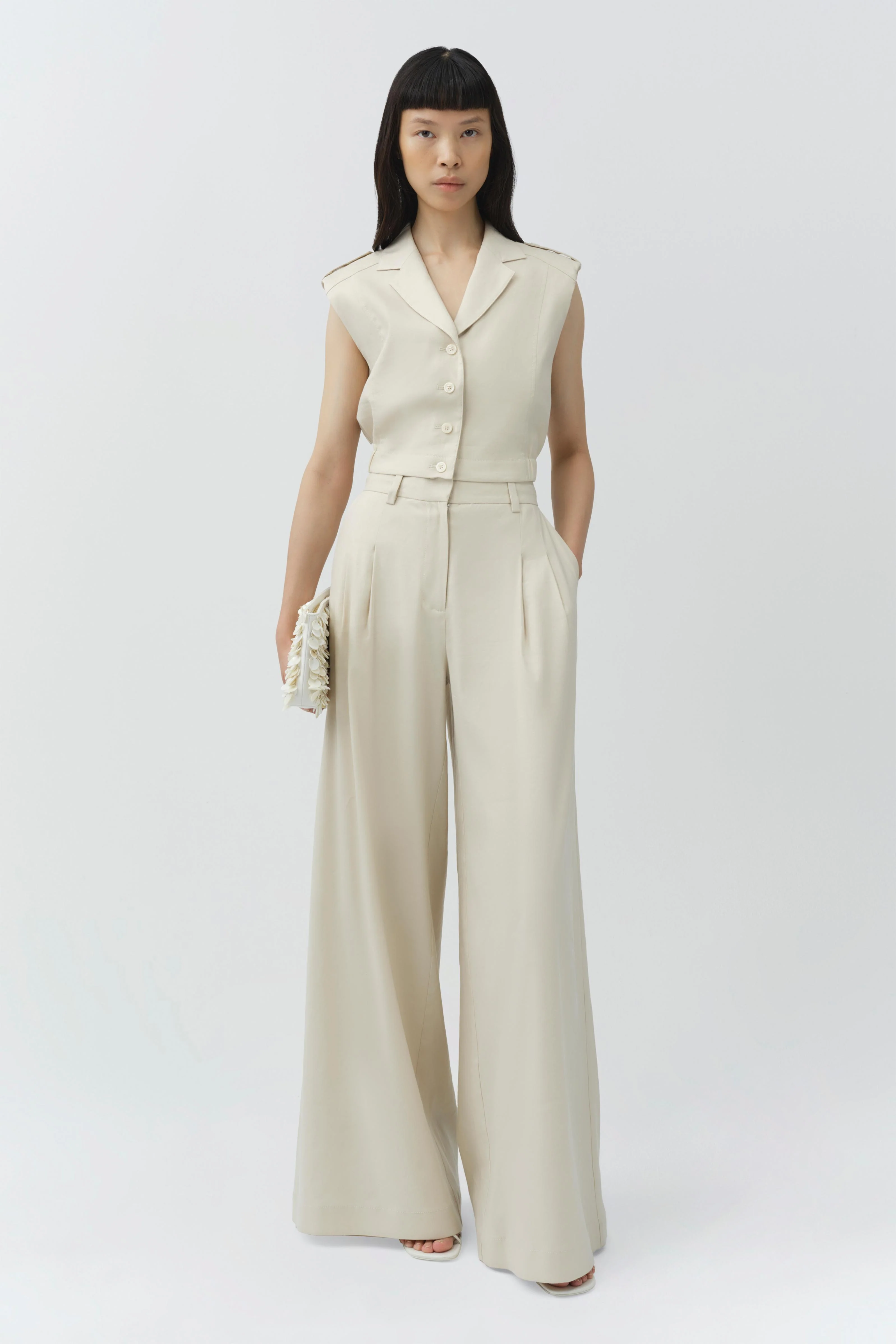 Ramsey Linen Wide Leg Pant - Image 2