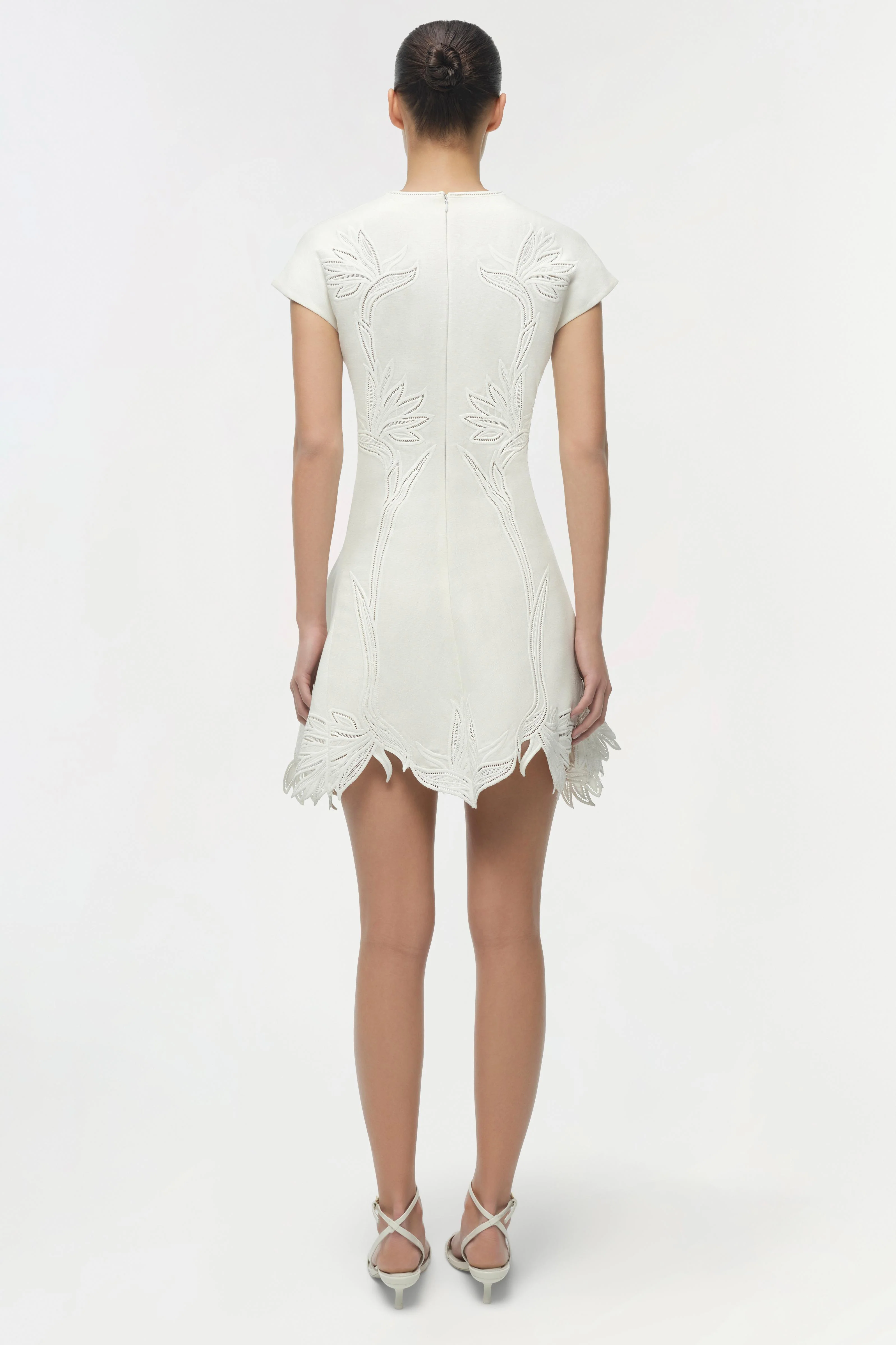 Raquel Embroidered Mini Dress - Image 5