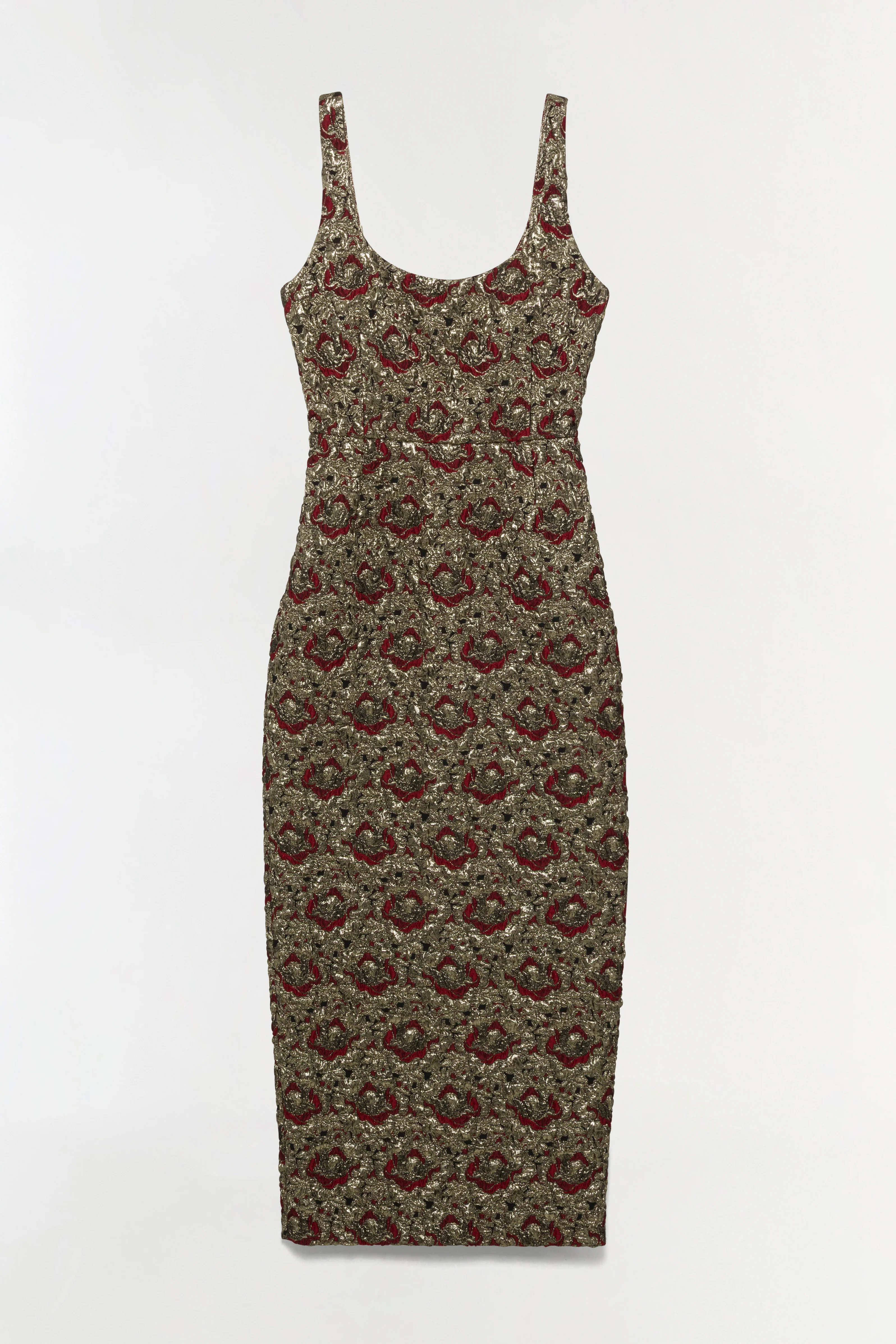 Ravenna Gilded Jacqaurd Midi Dress