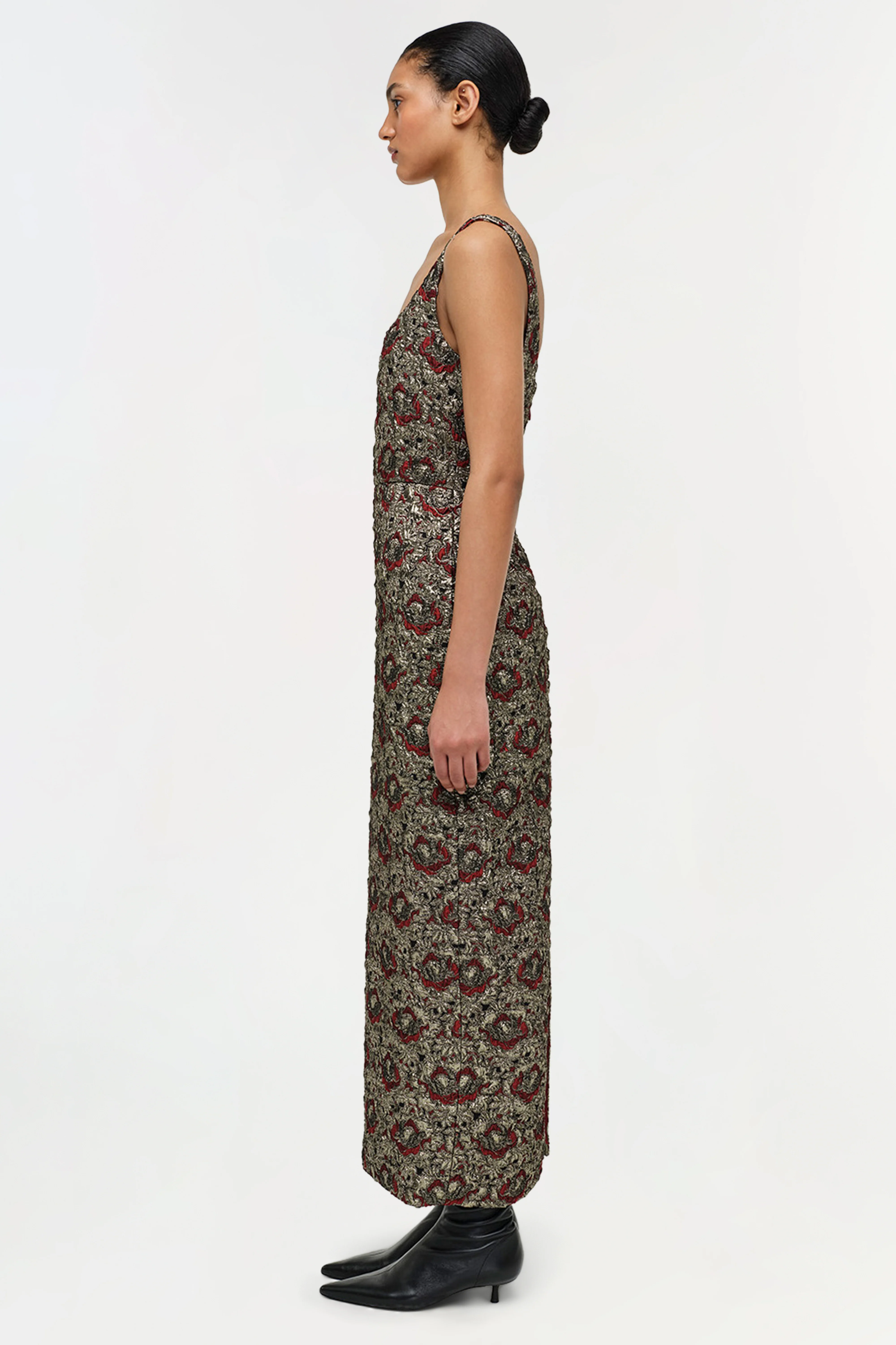 Ravenna Gilded Jacqaurd Midi Dress - Image 5