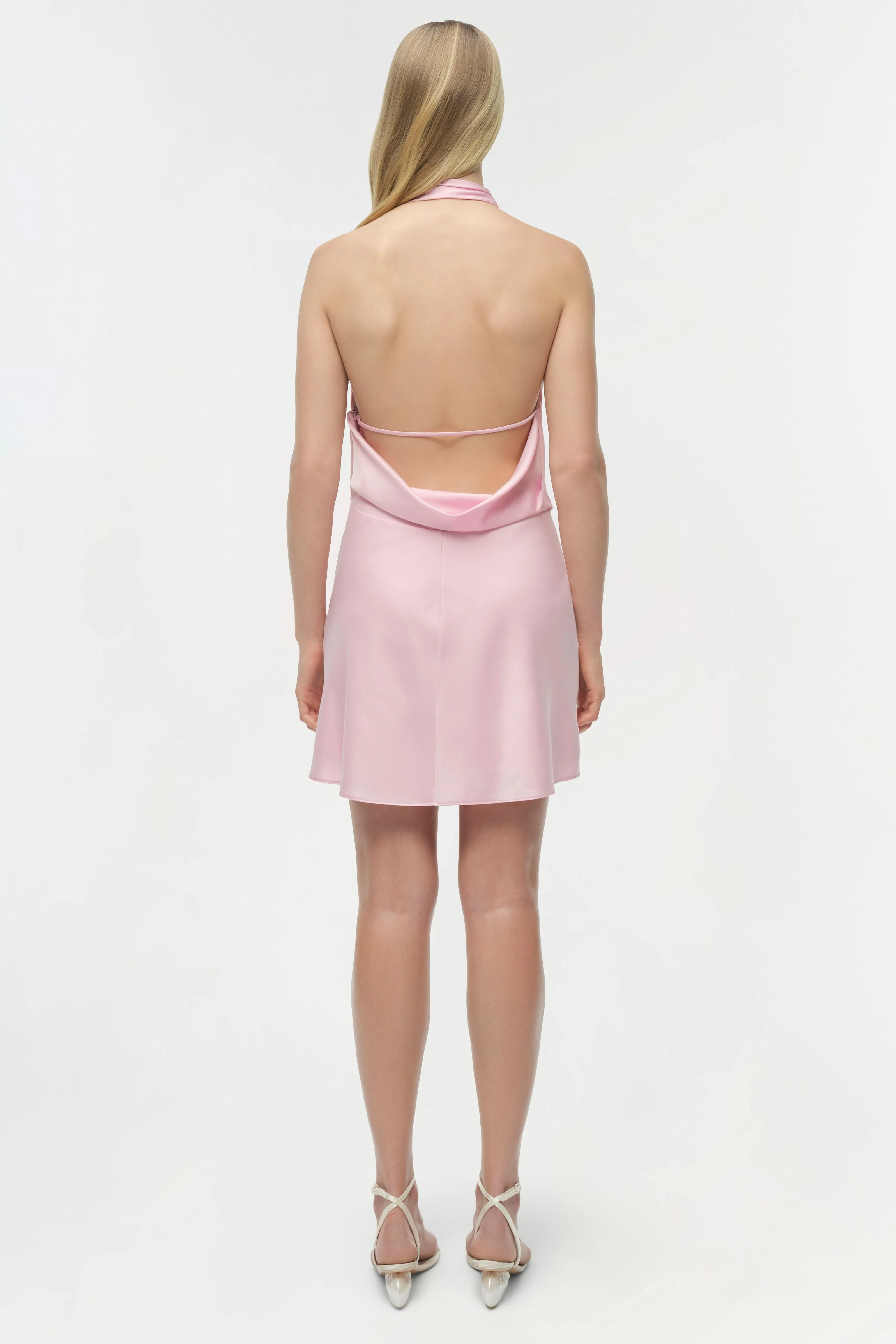 Reanna Satin Mini Dress - Image 5