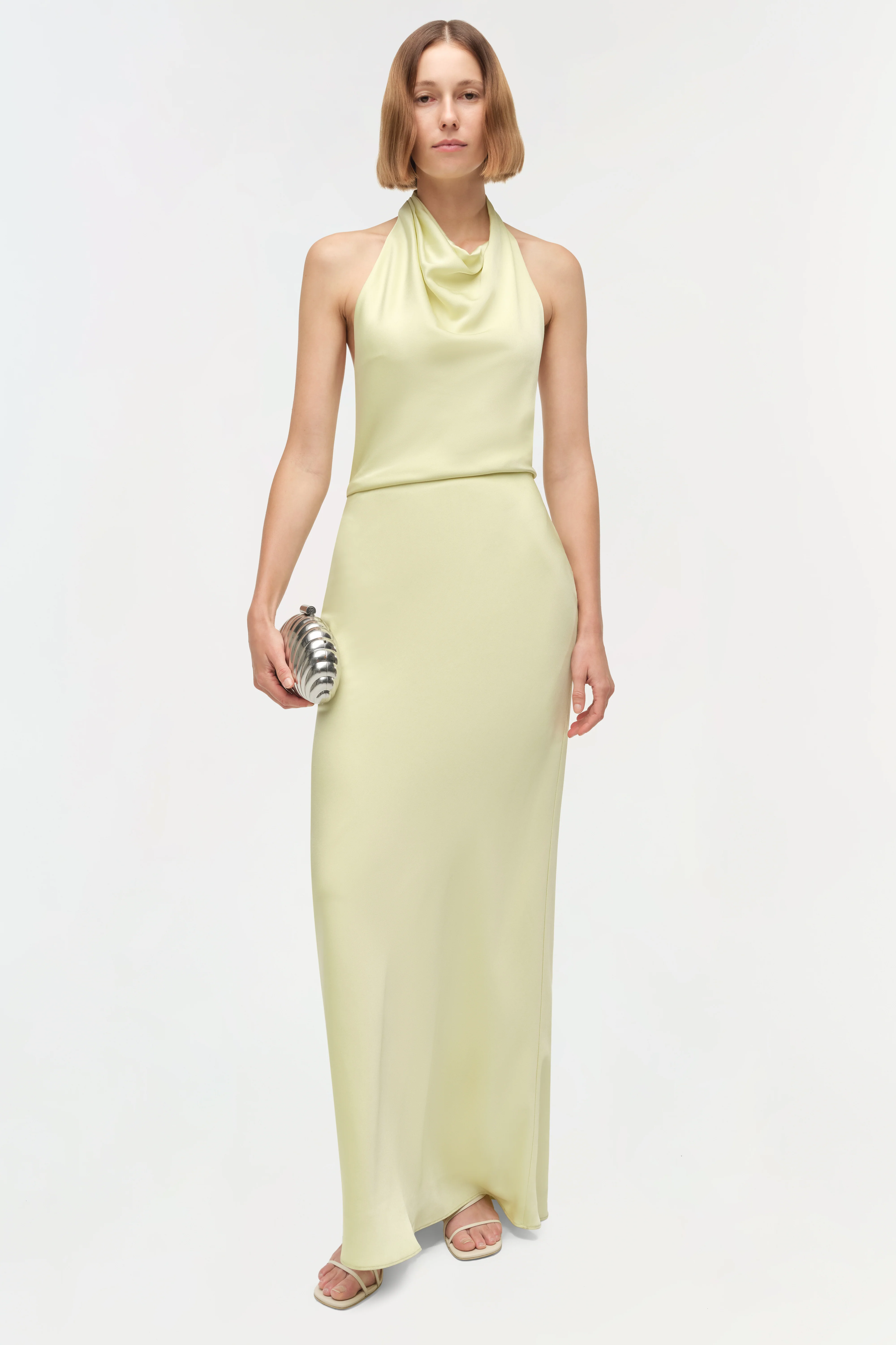Reannon Draped Satin Gown - Image 2