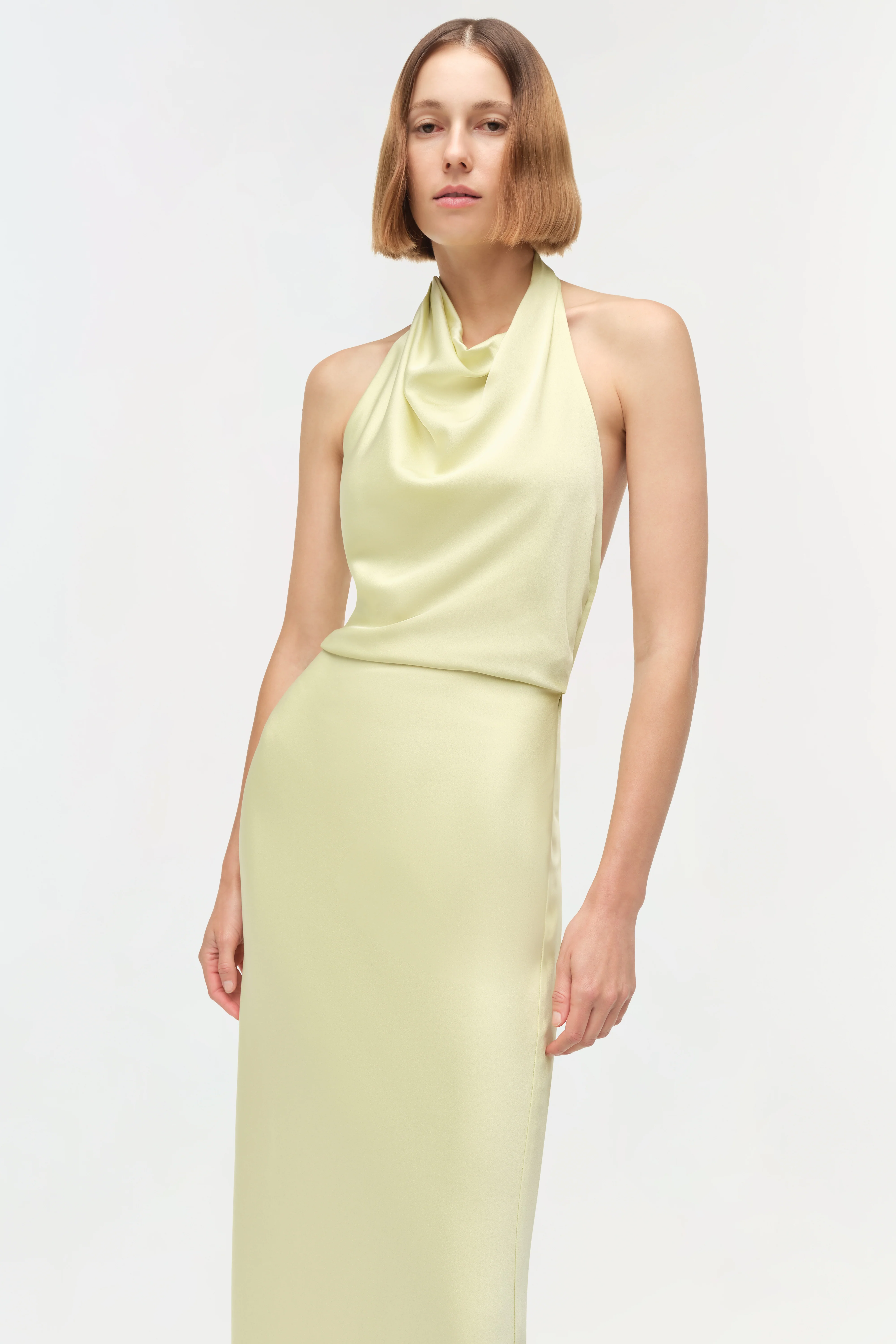 Reannon Draped Satin Gown - Image 3