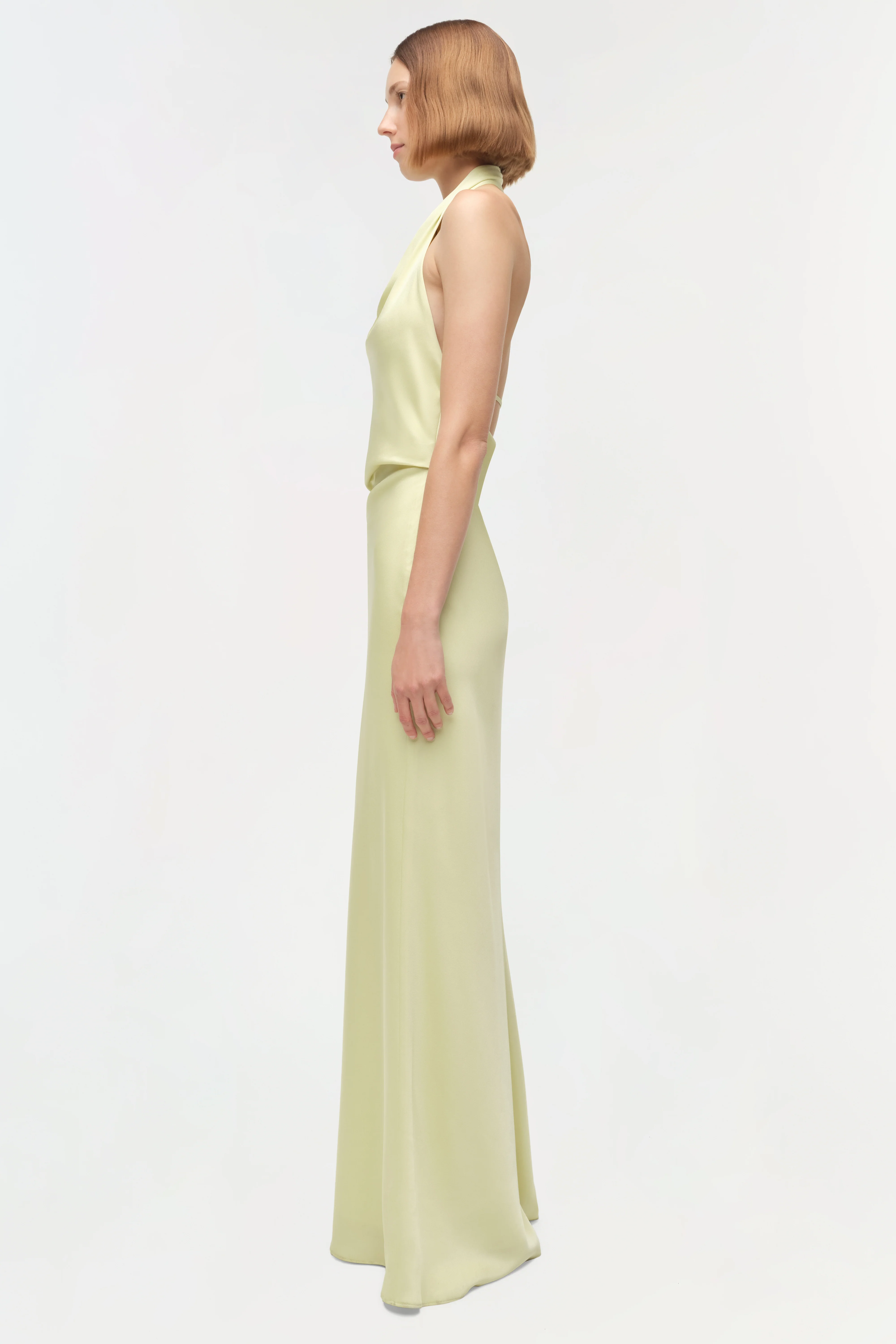 Reannon Draped Satin Gown - Image 4