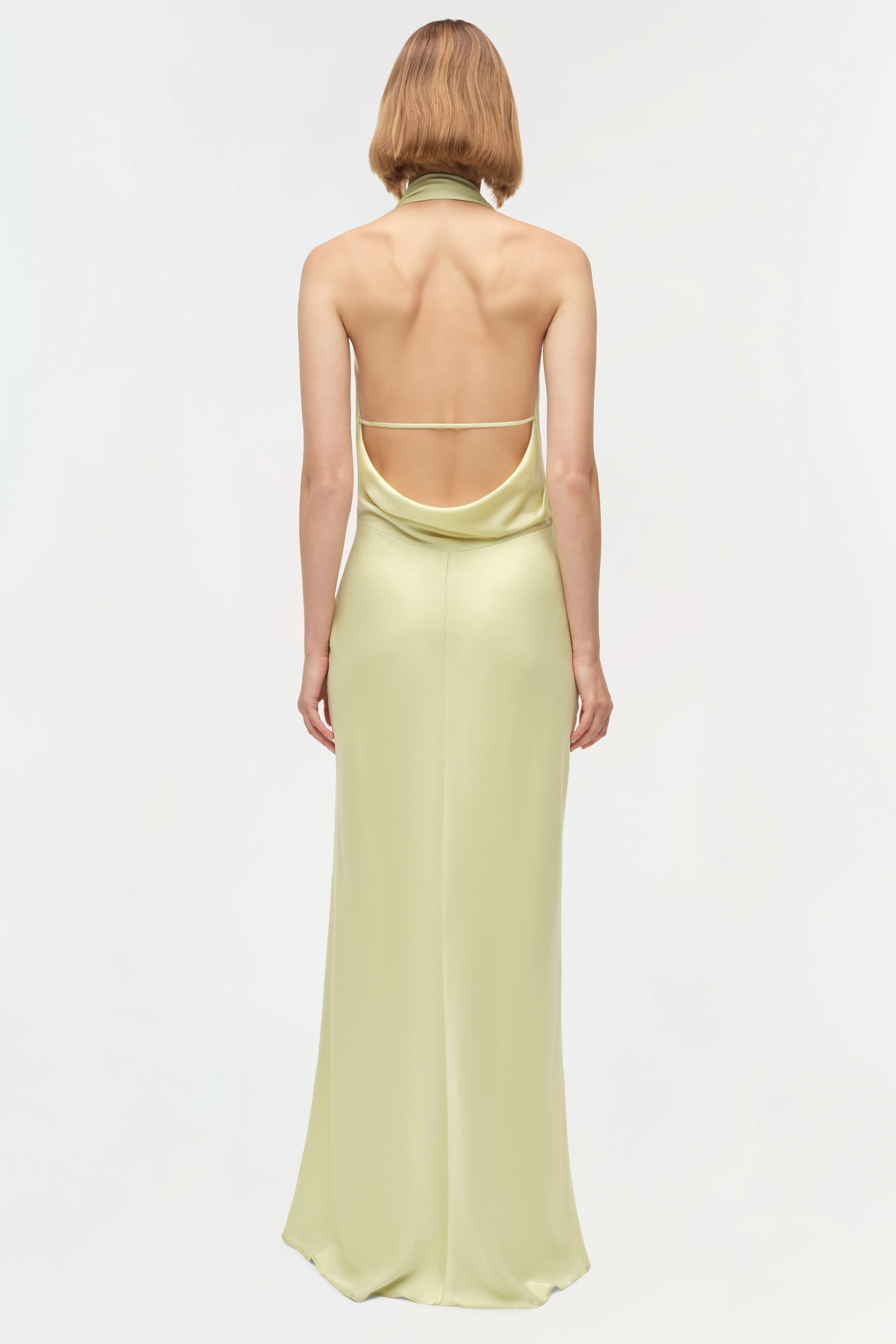 Reannon Draped Satin Gown - Image 5