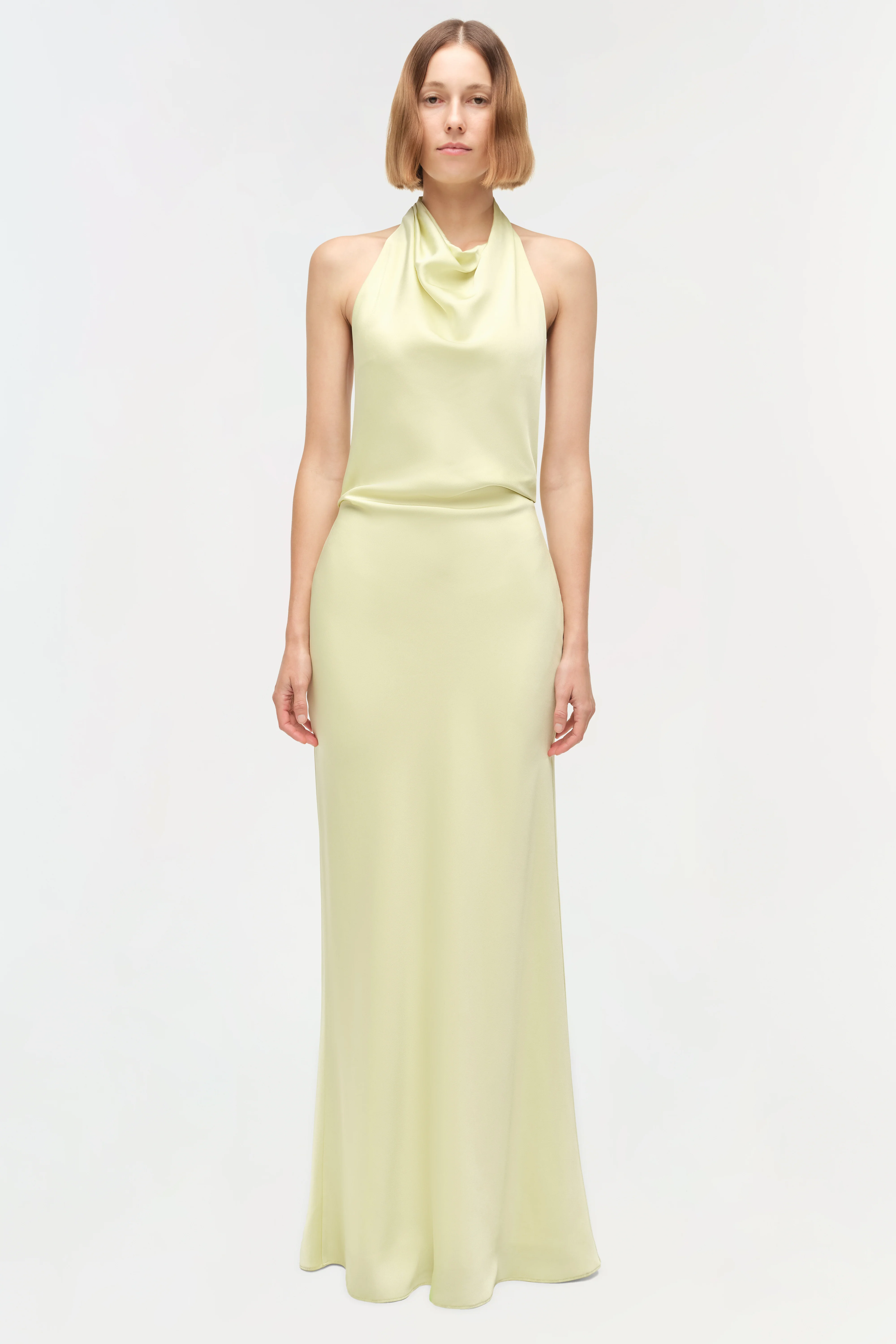 Reannon Draped Satin Gown - Image 6