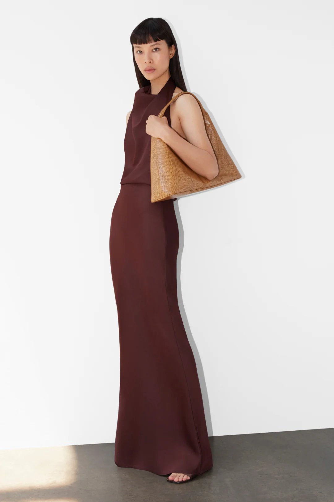 Reannon Draped Satin Gown - Image 2