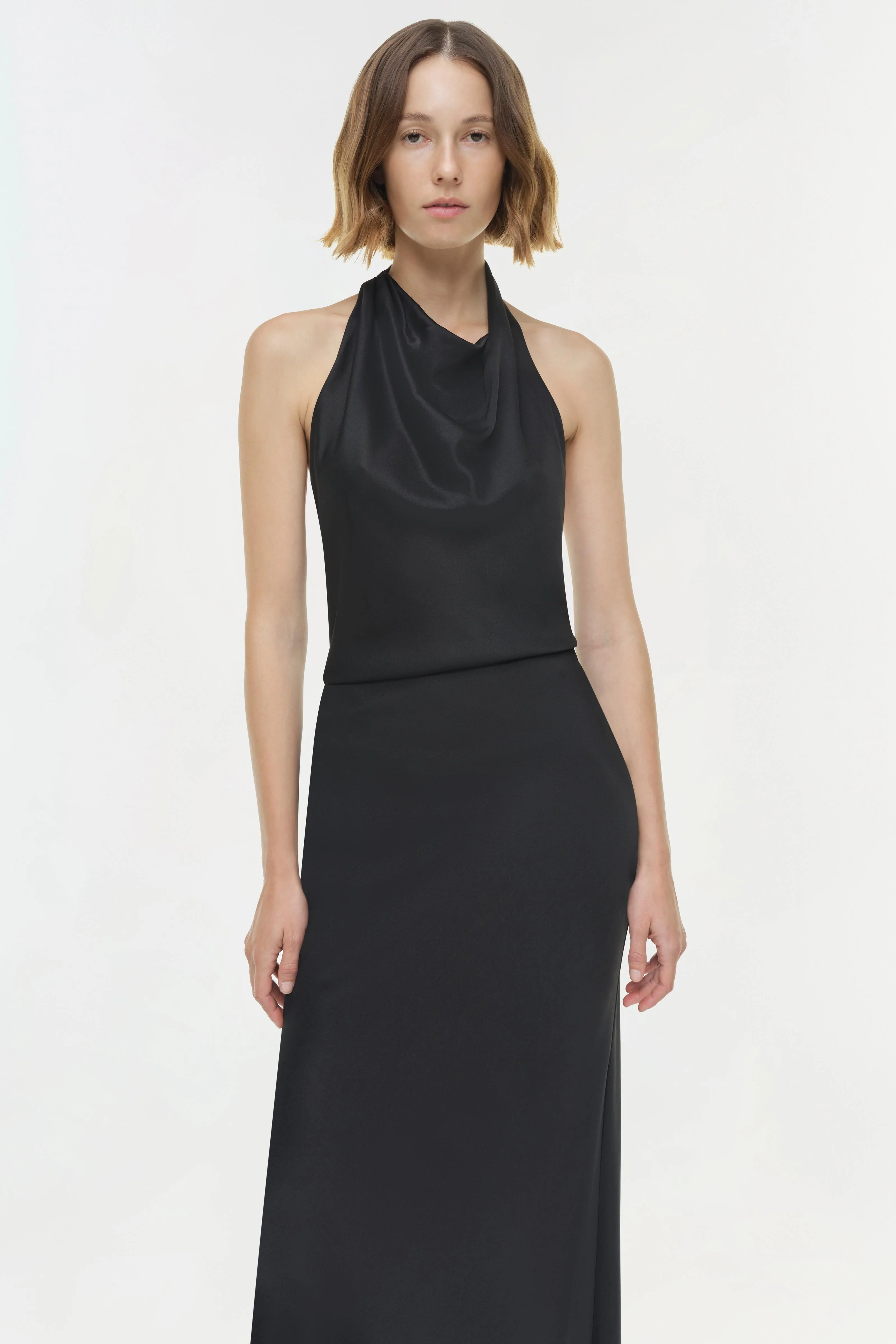 Reannon Draped Satin Gown - Image 3