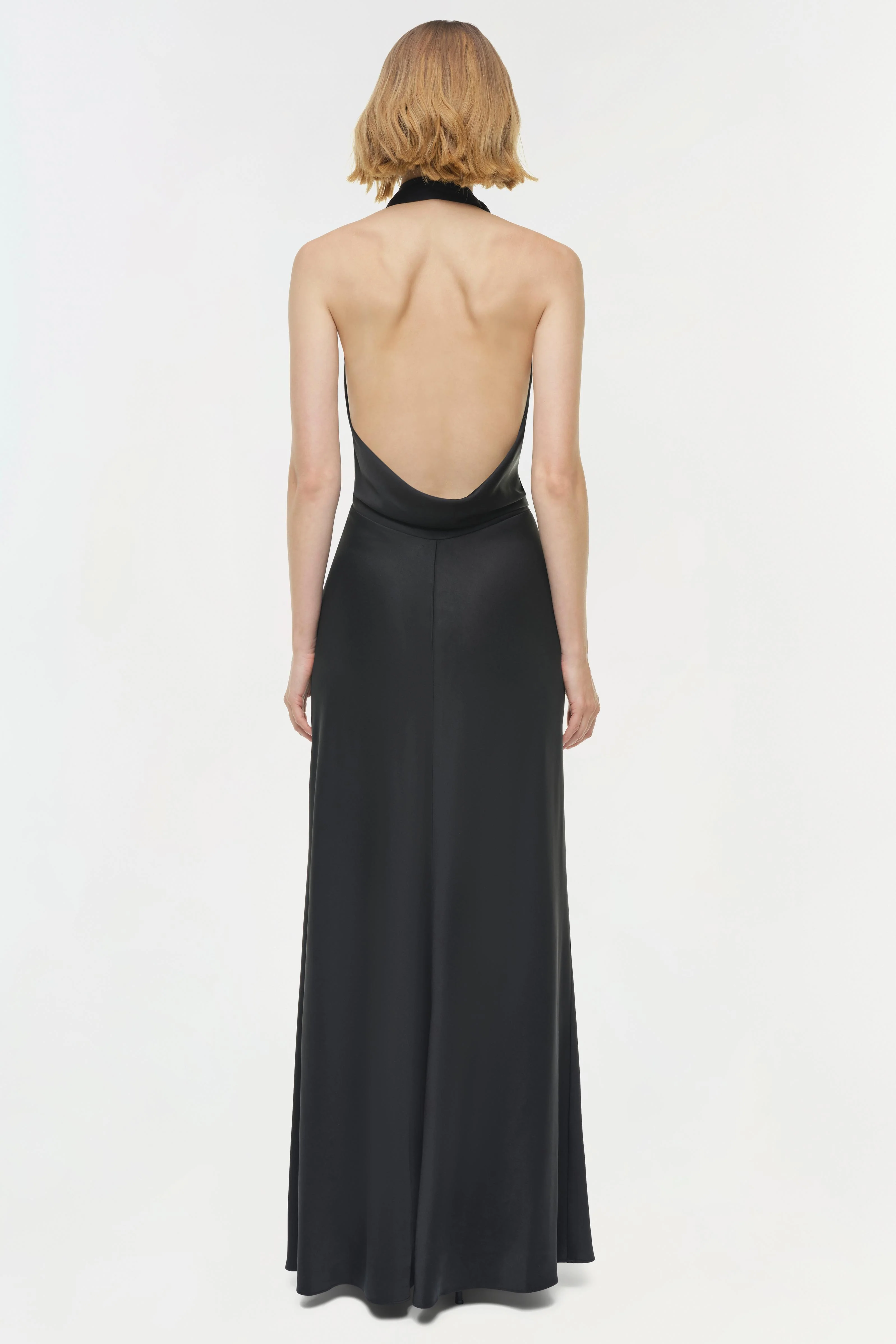 Reannon Draped Satin Gown - Image 5