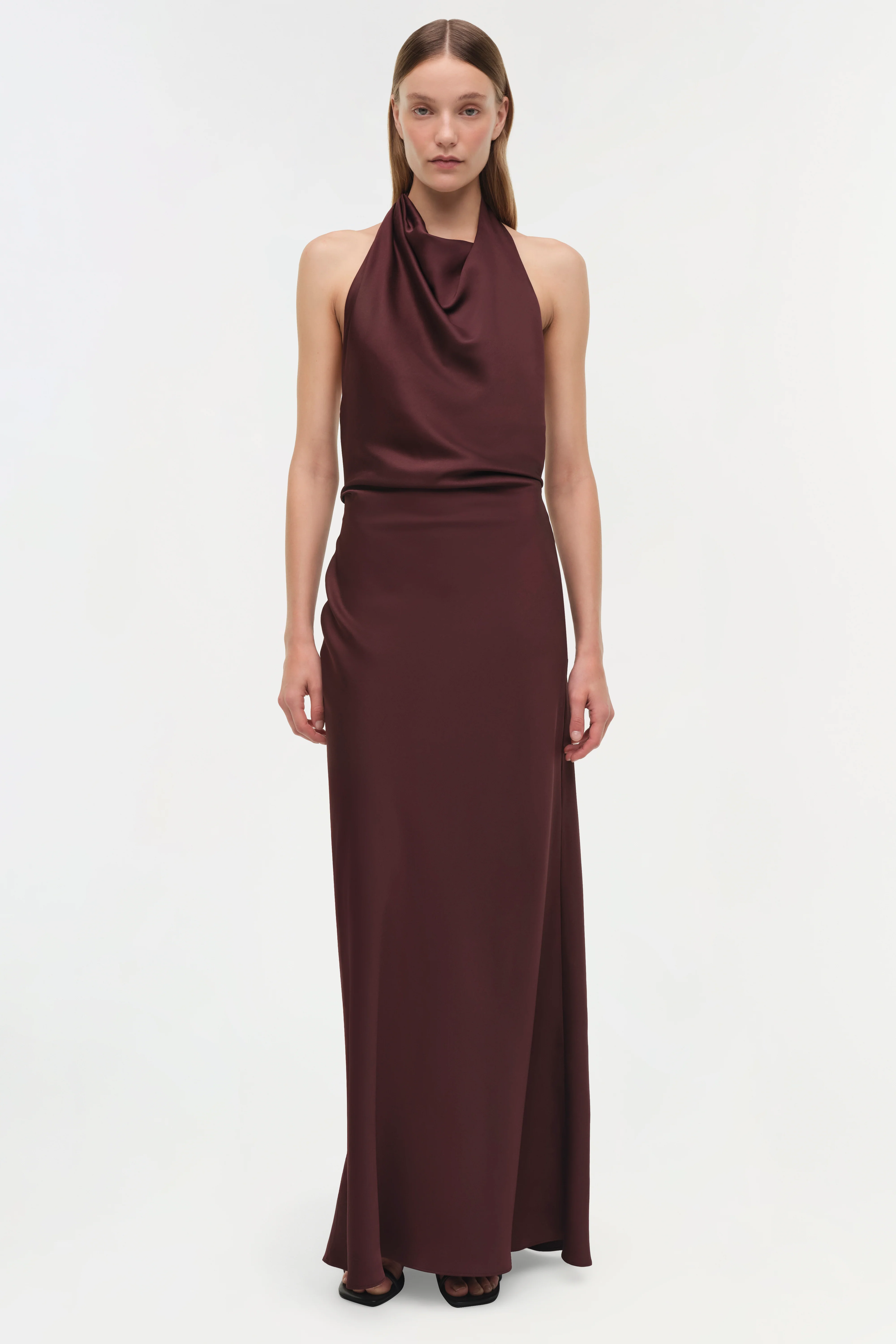 Reannon Draped Satin Gown - Image 3