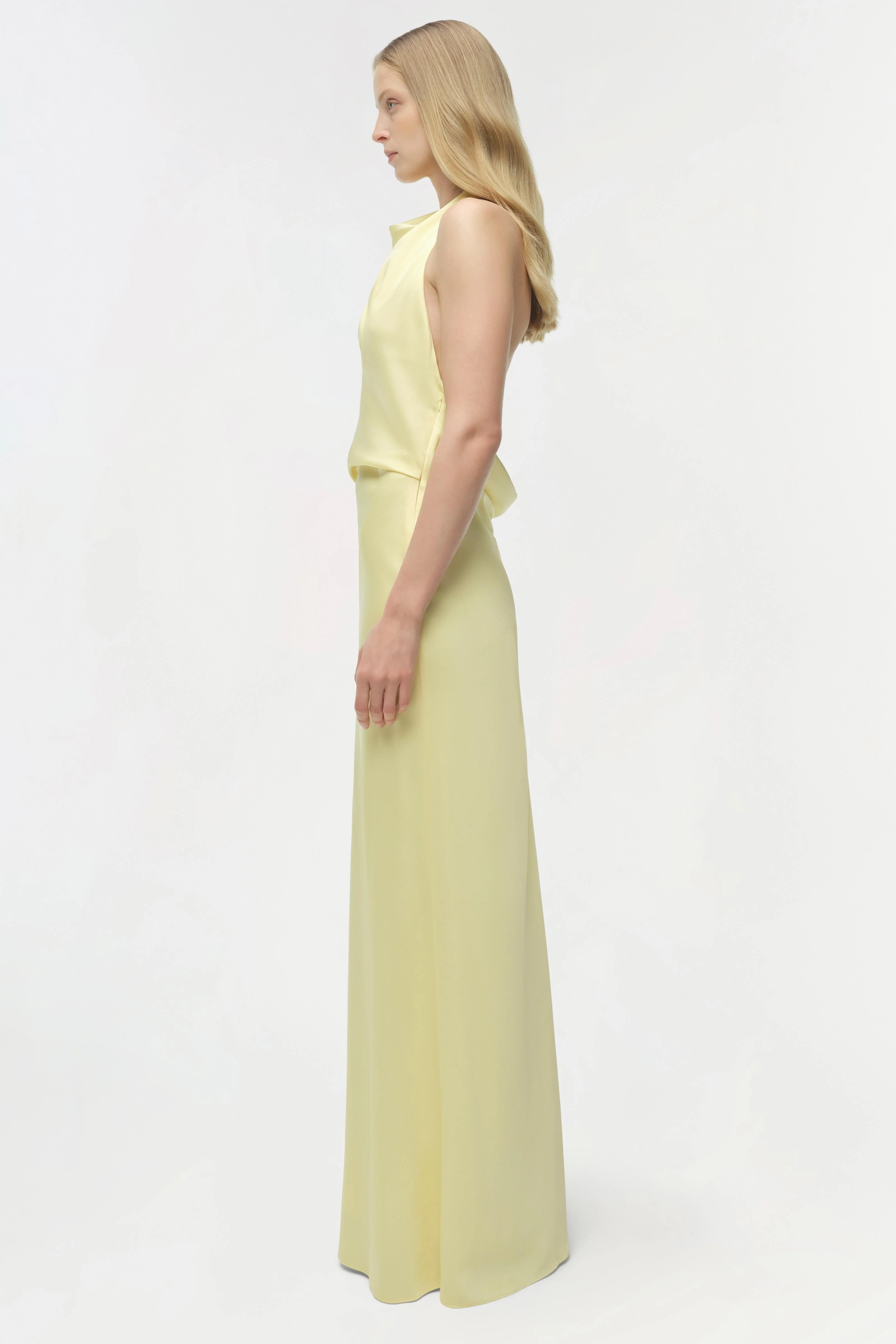 Reannon Draped Satin Gown - Image 4