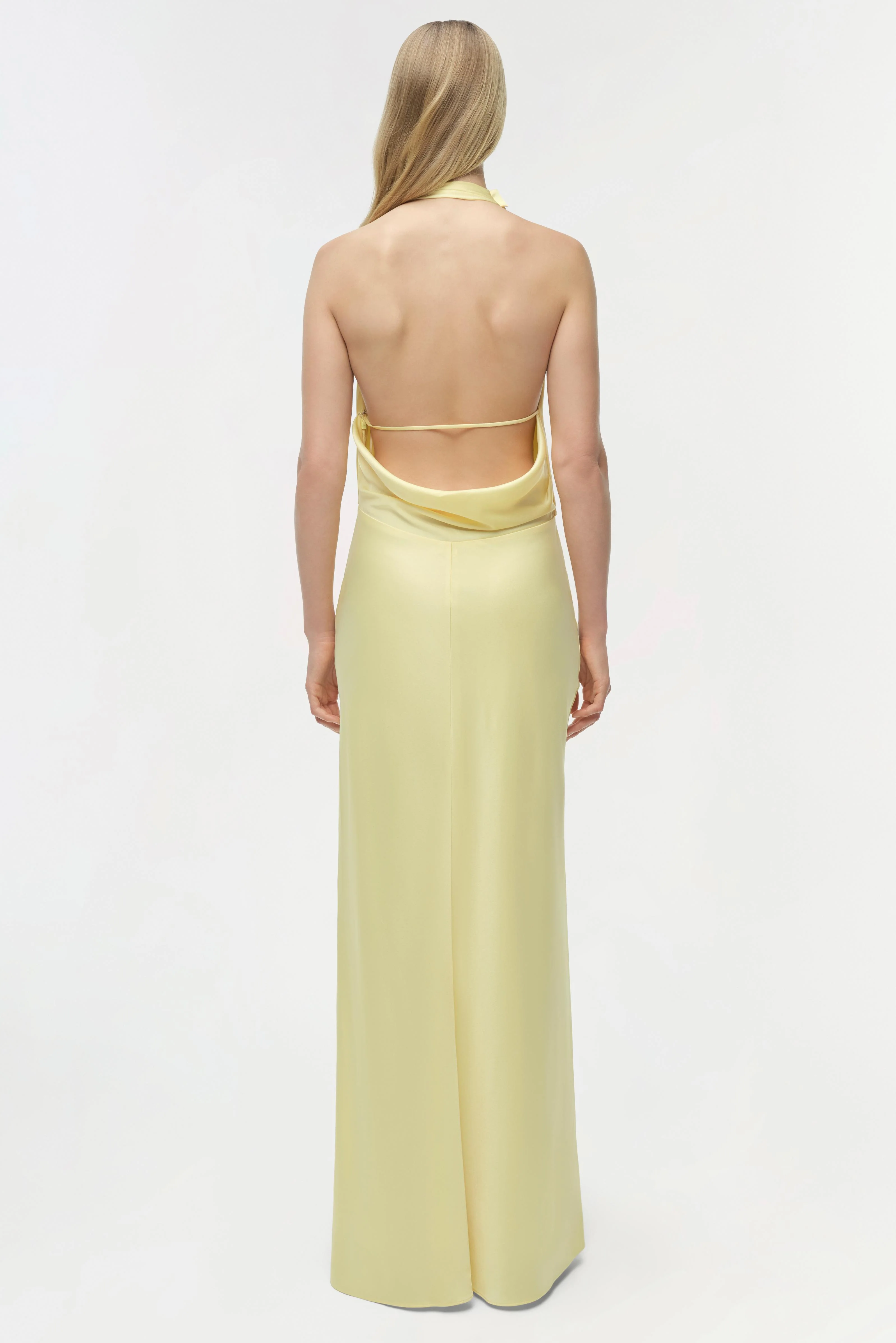 Reannon Draped Satin Gown - Image 5