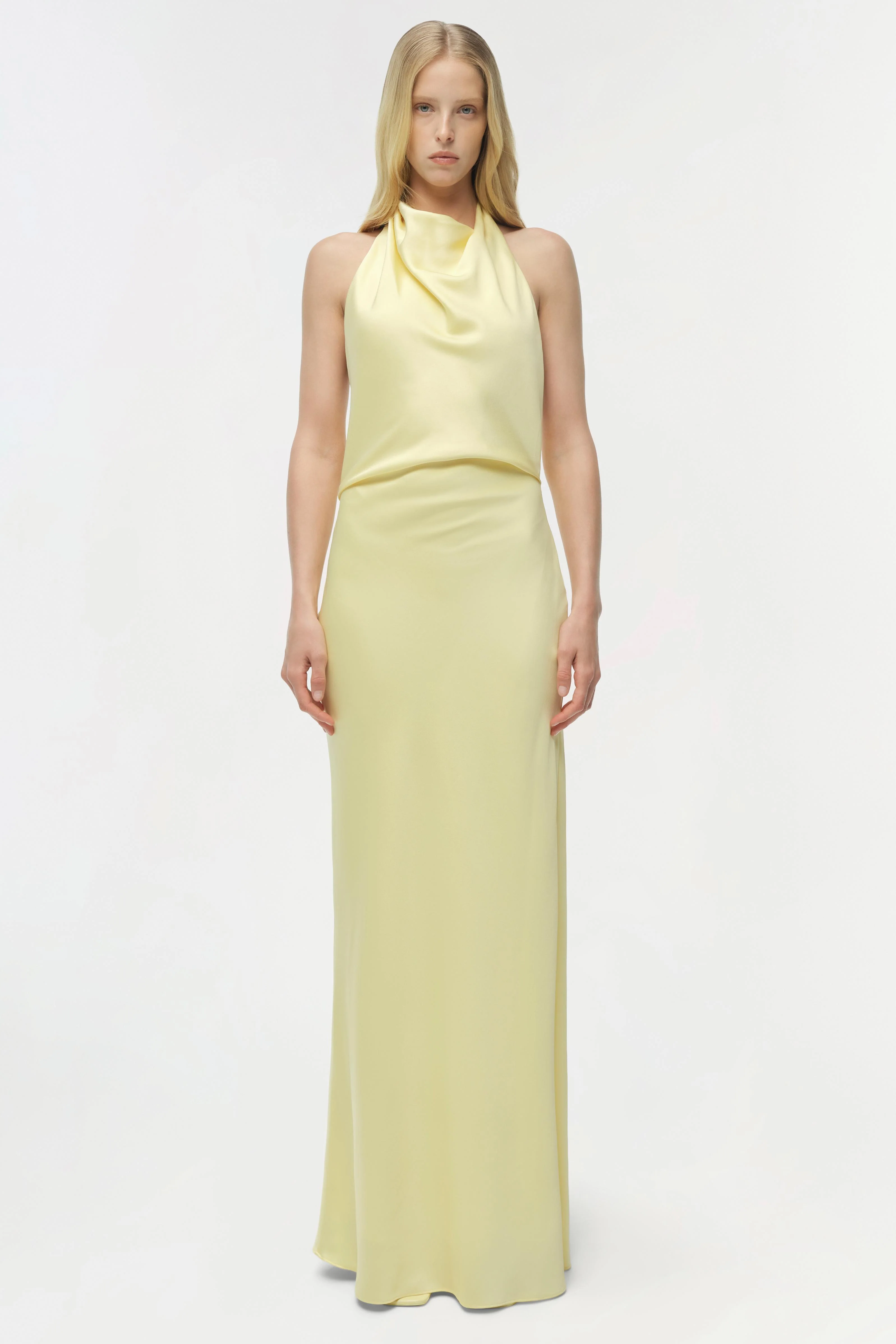 Reannon Draped Satin Gown - Image 6