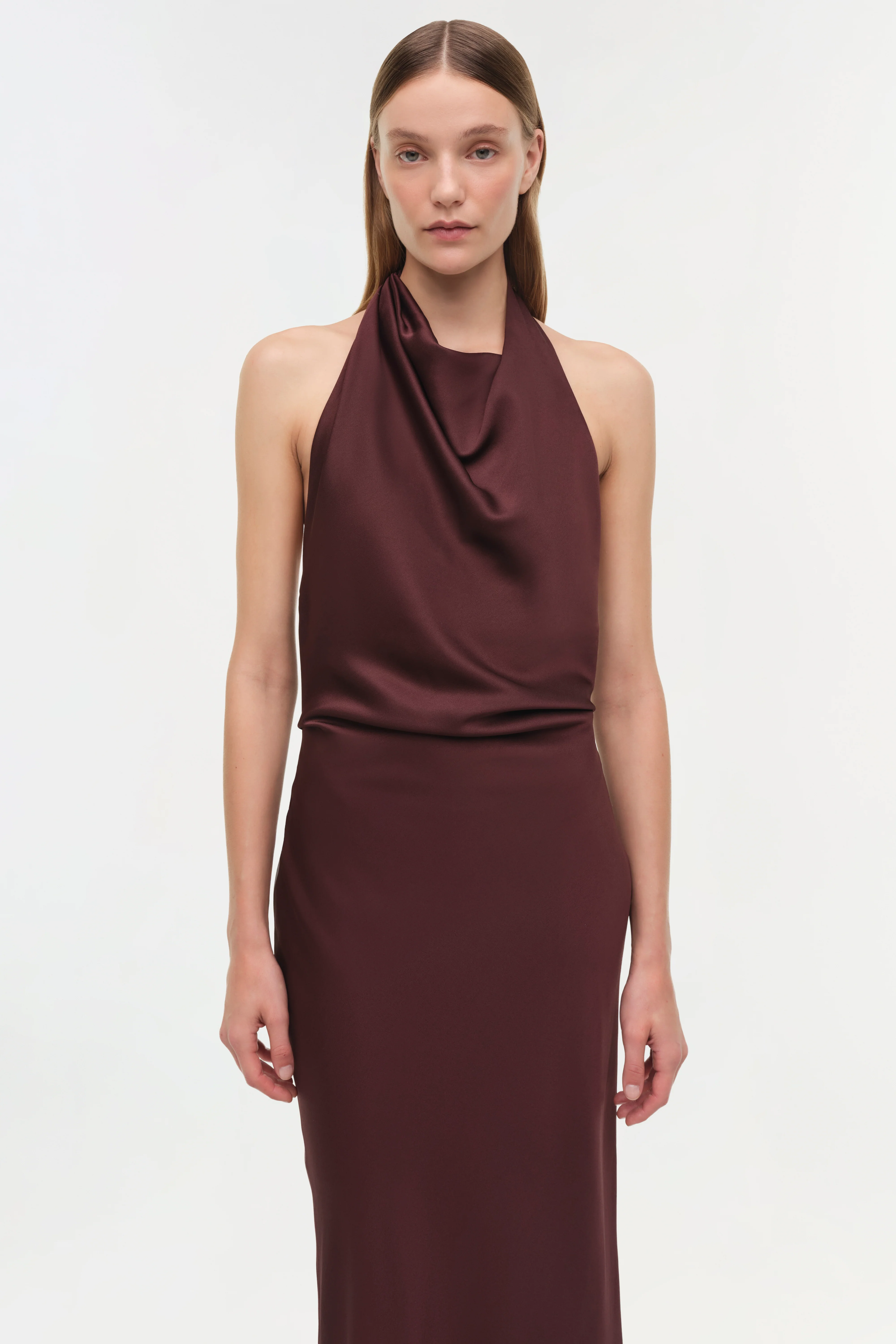 Reannon Draped Satin Gown - Image 4