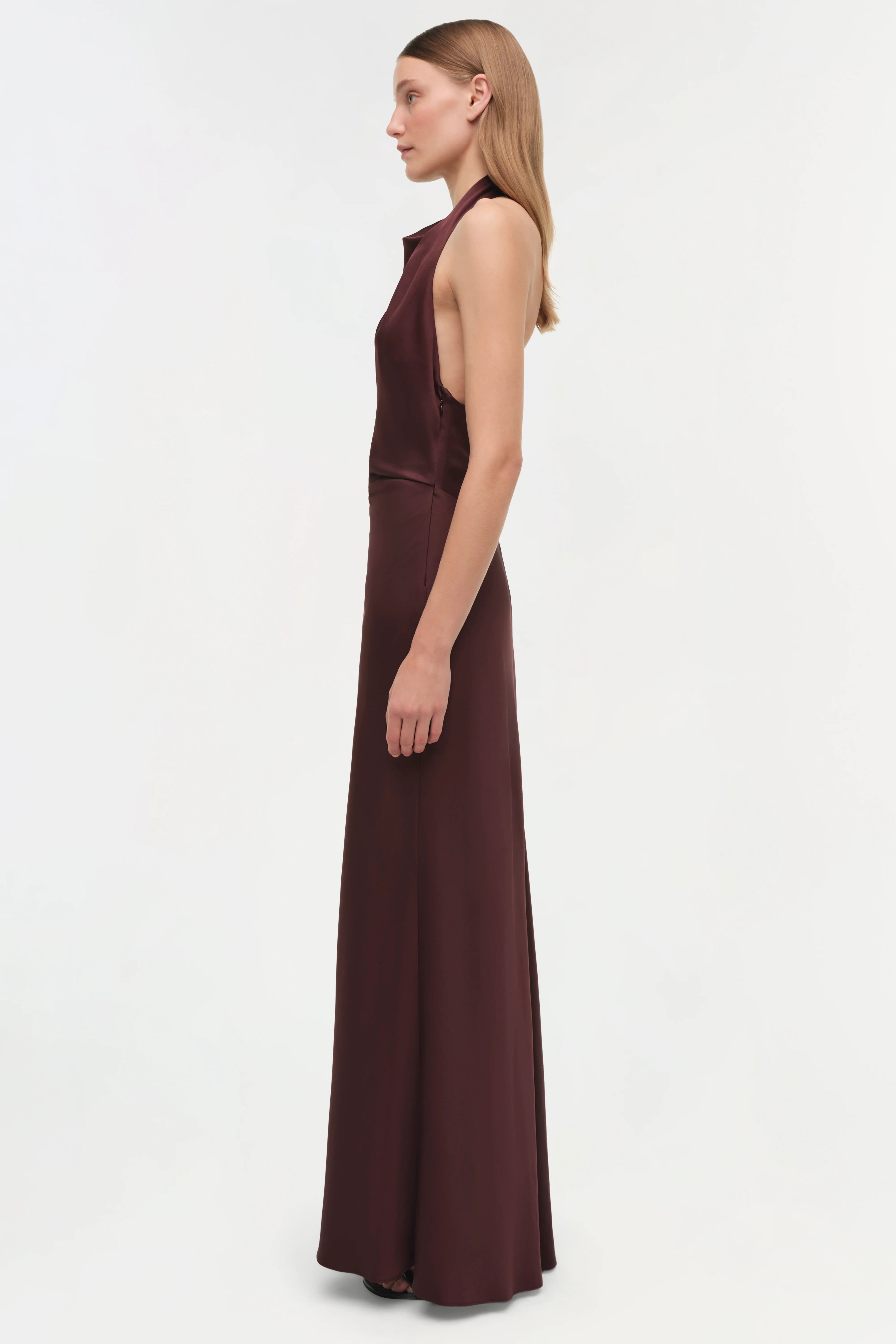 Reannon Draped Satin Gown - Image 5