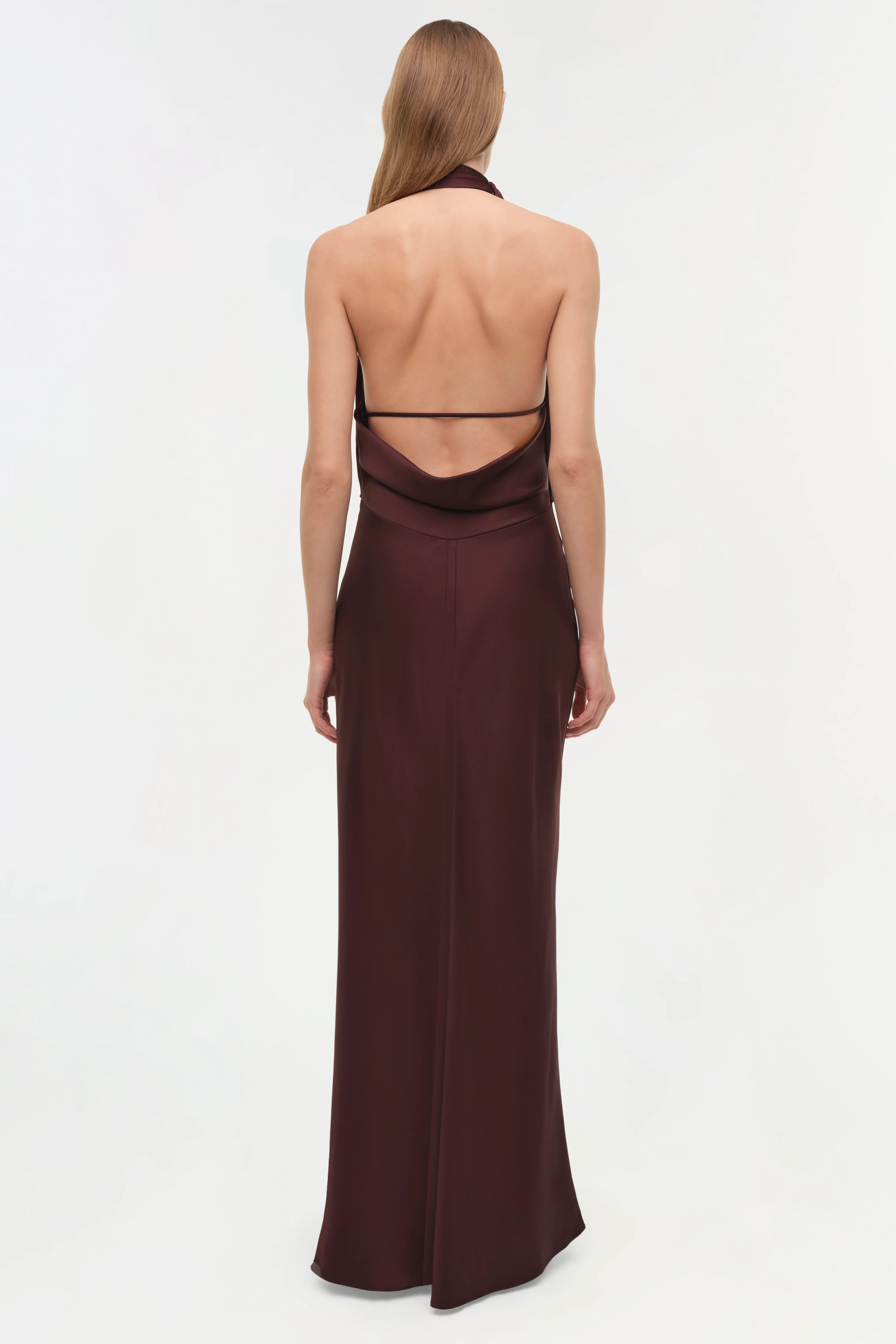 Reannon Draped Satin Gown - Image 6